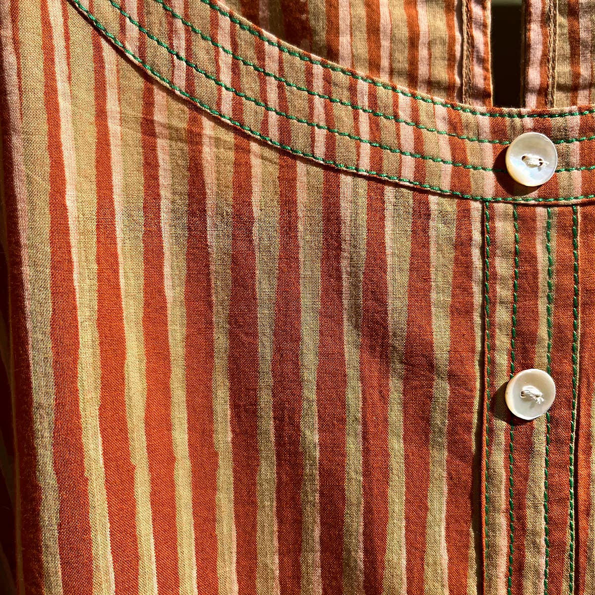 Paulina Blouse Stripes Orange