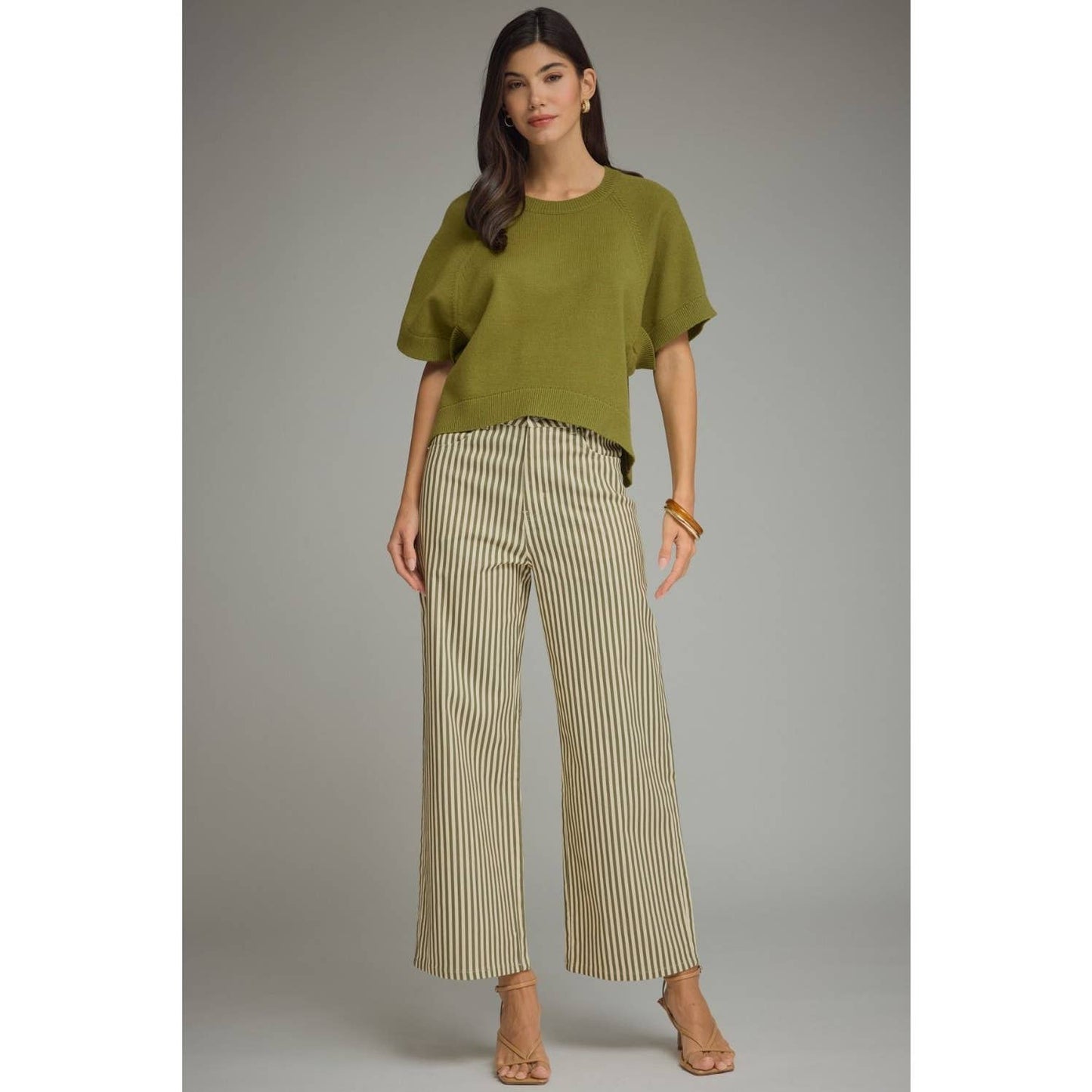 NEW Solid short dolman sleeve knit top