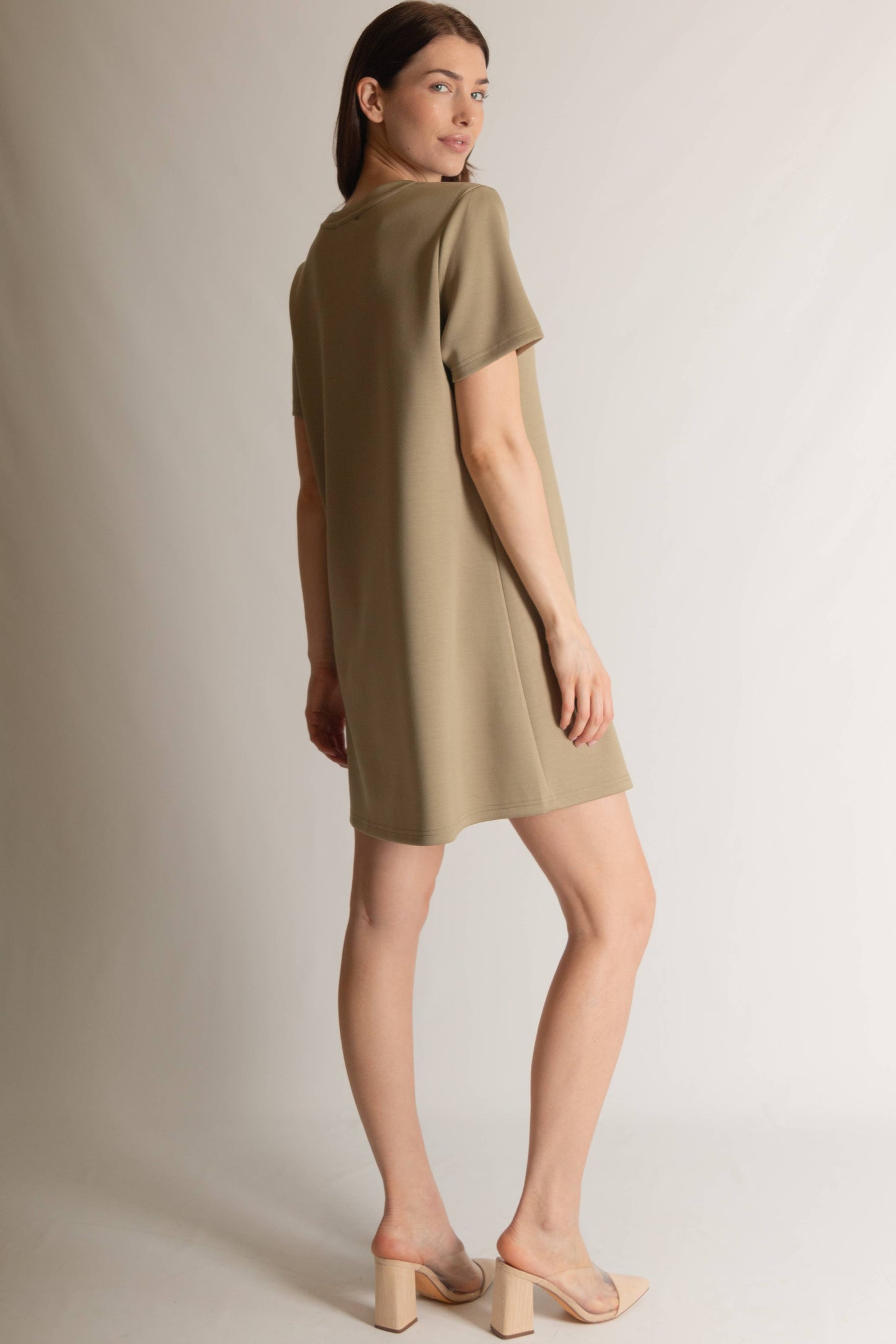 P. CILL Butter Modal Short Sleeve Dress