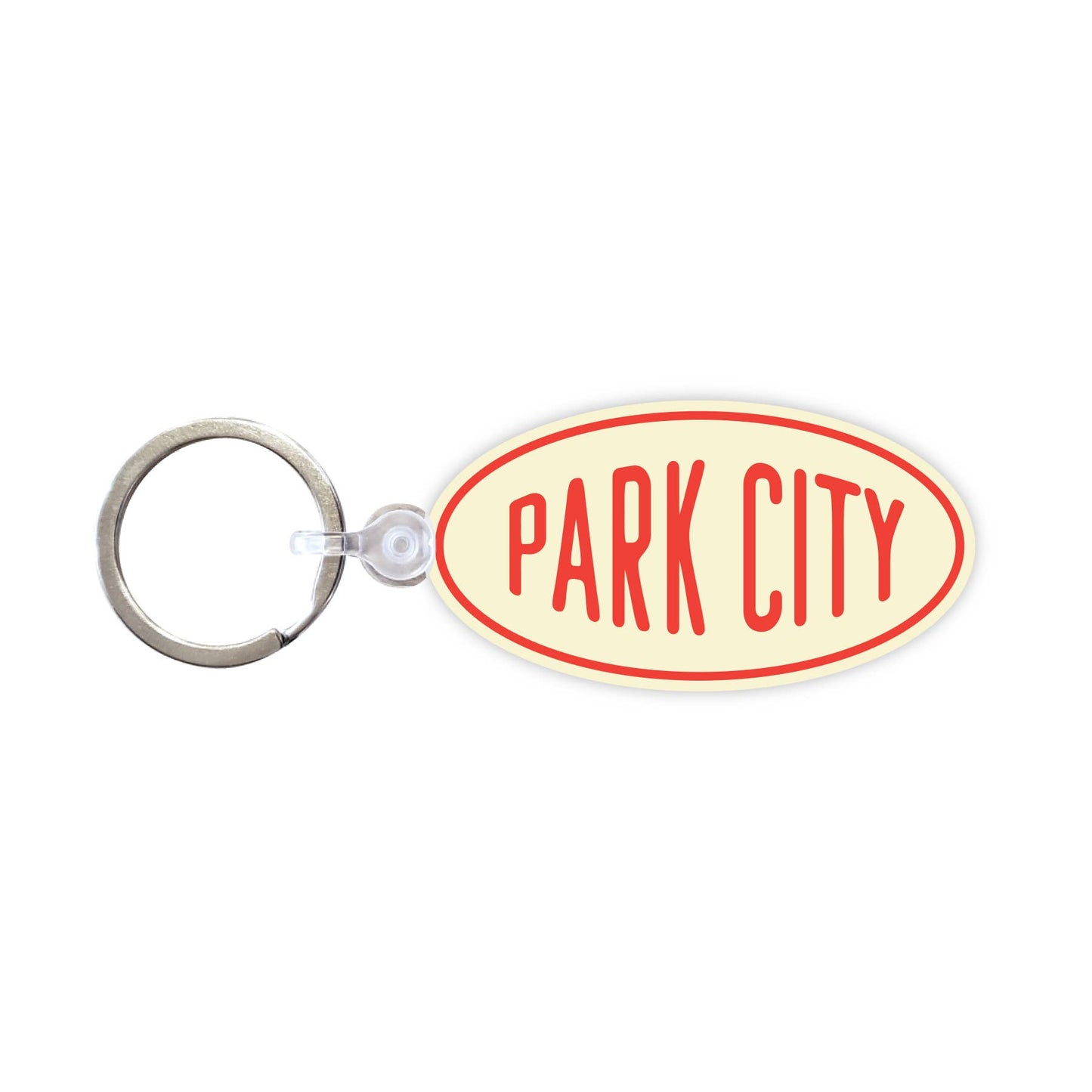 Vintage Oval Customizable Keychain