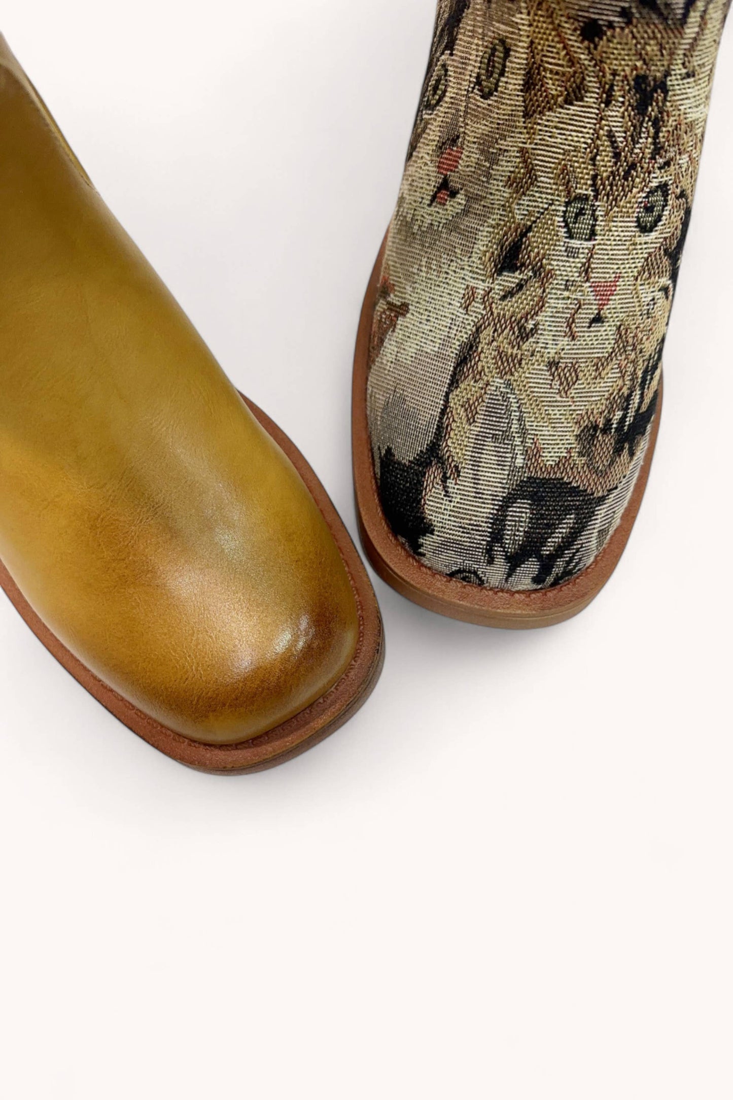 GARY-06 SEMI SQUARE TOE TALL BOOTS