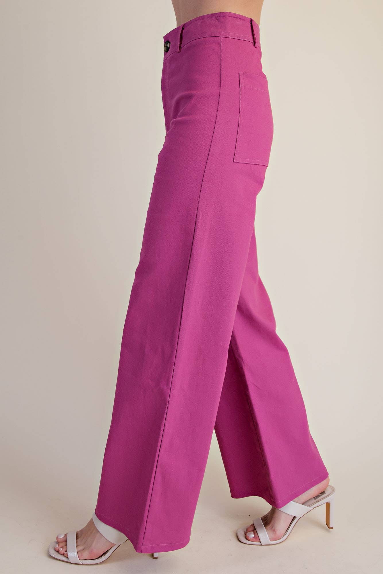 High-Waist Straight Stretchy Pants