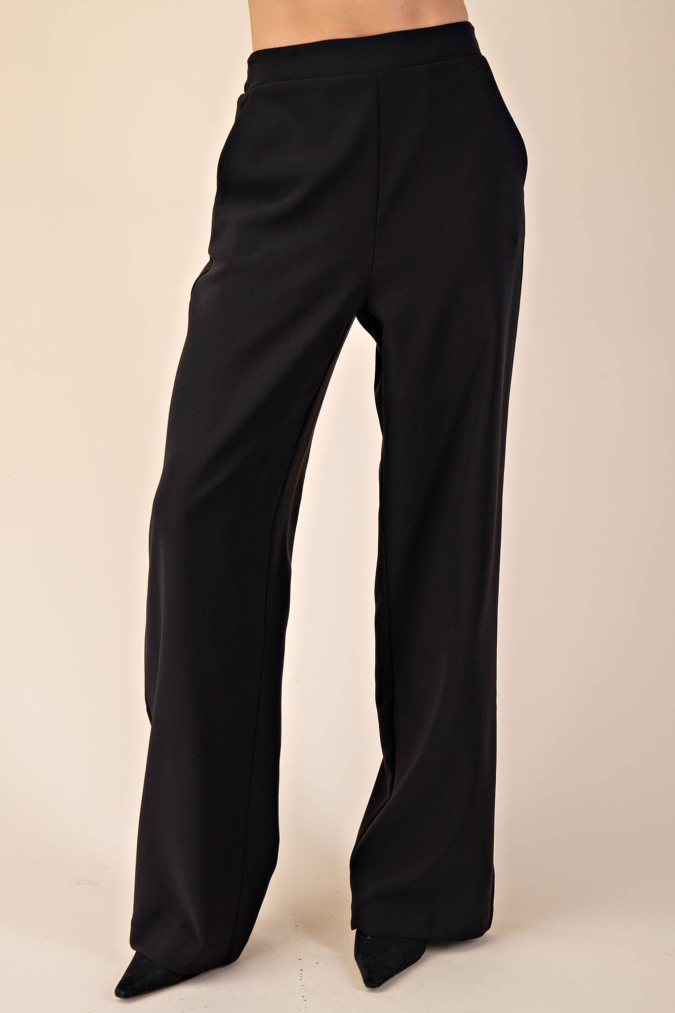 High Rise Wide Leg Pants