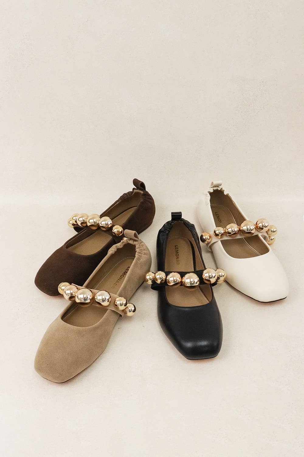 COLLEEN - FALL '25 Chic Ballet Flat with Gold Details