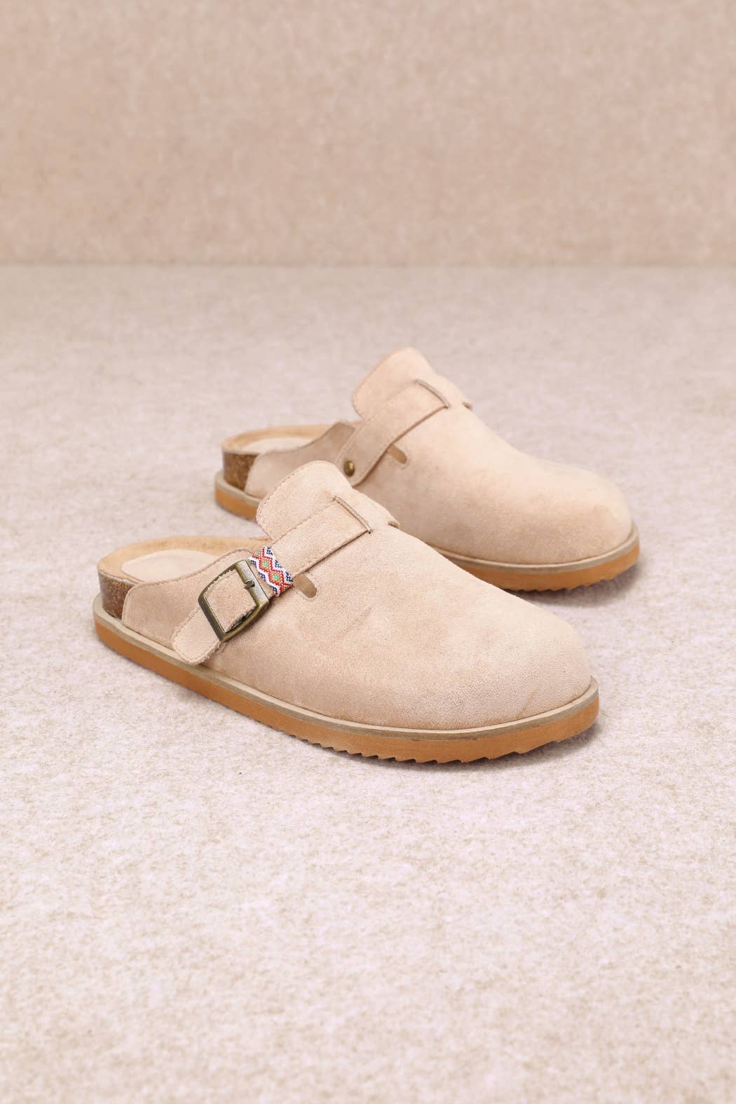 CAPRI BRAIDED LOOP DETAIL CLOSED-TOE CORK CLOG SANDADL