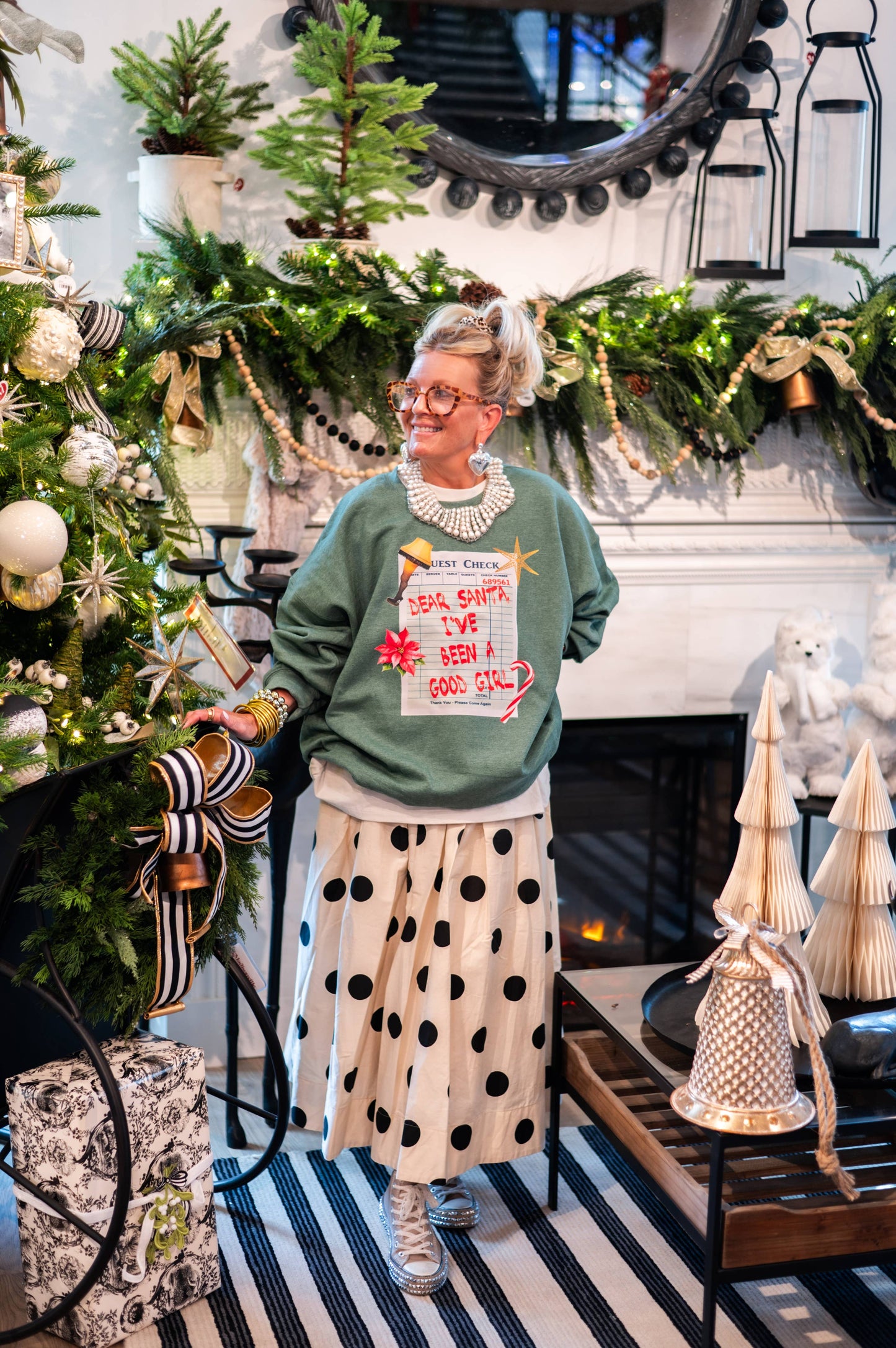 Dear Santa I've Been A Good Girl Sweatshirt