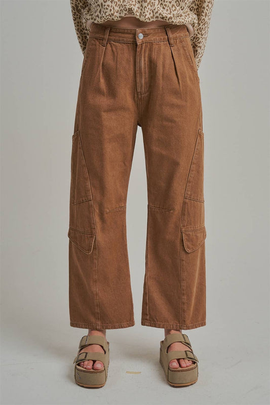 MID RISE VINTAGE WASHED CARGO PANTS _JLB80097-02