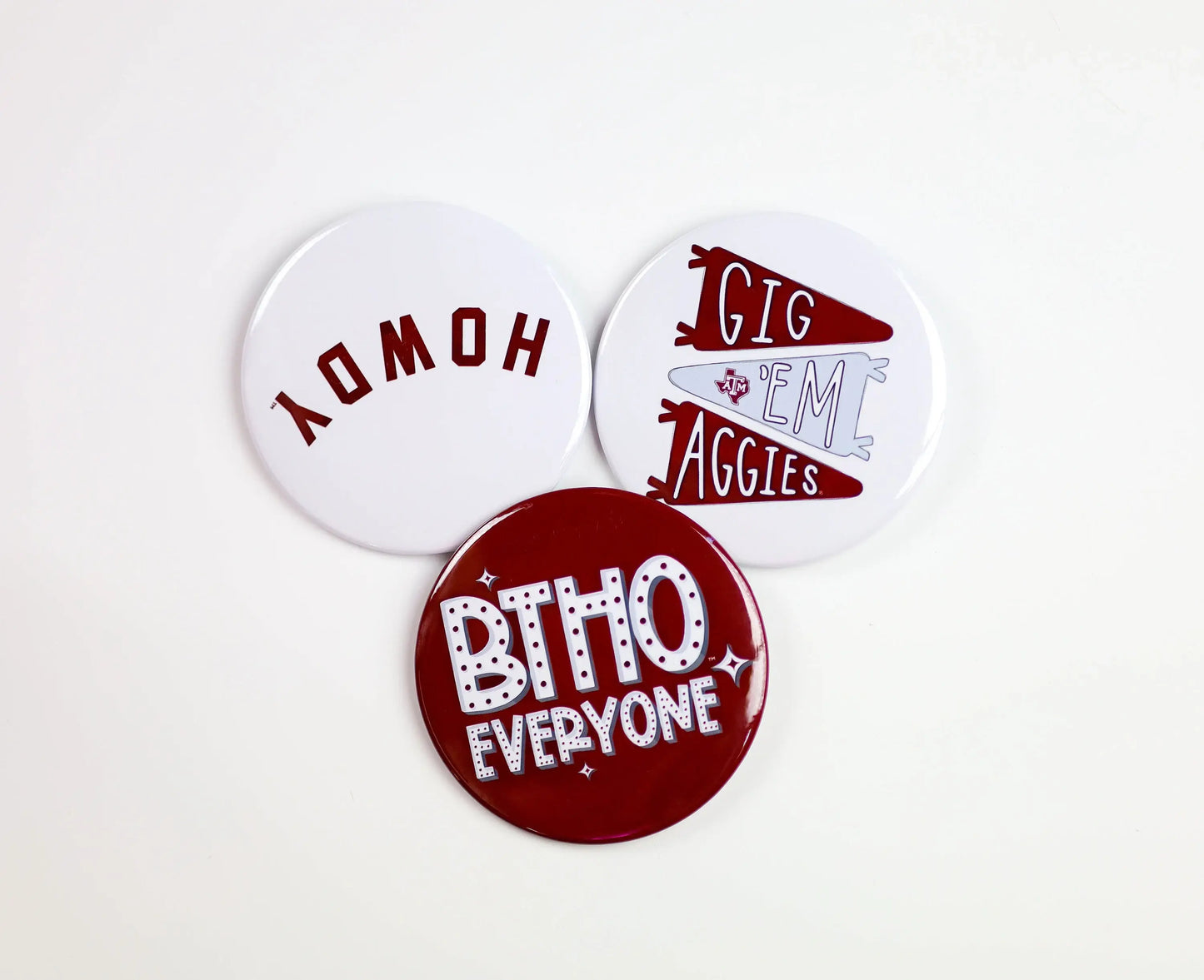 Texas A&M Game Day Buttons | Gameday Pins