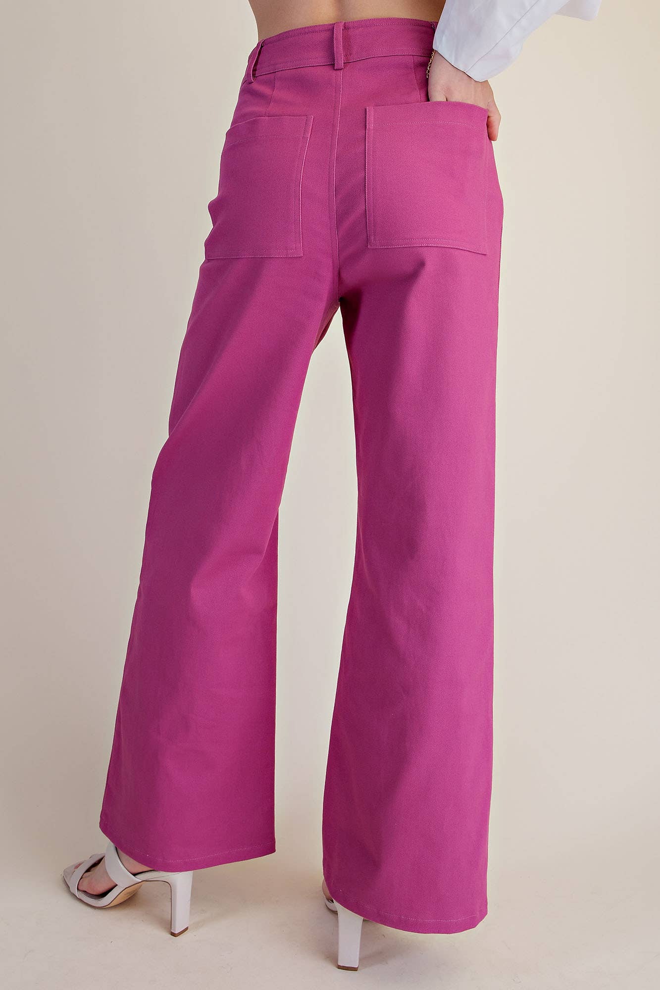 High-Waist Straight Stretchy Pants