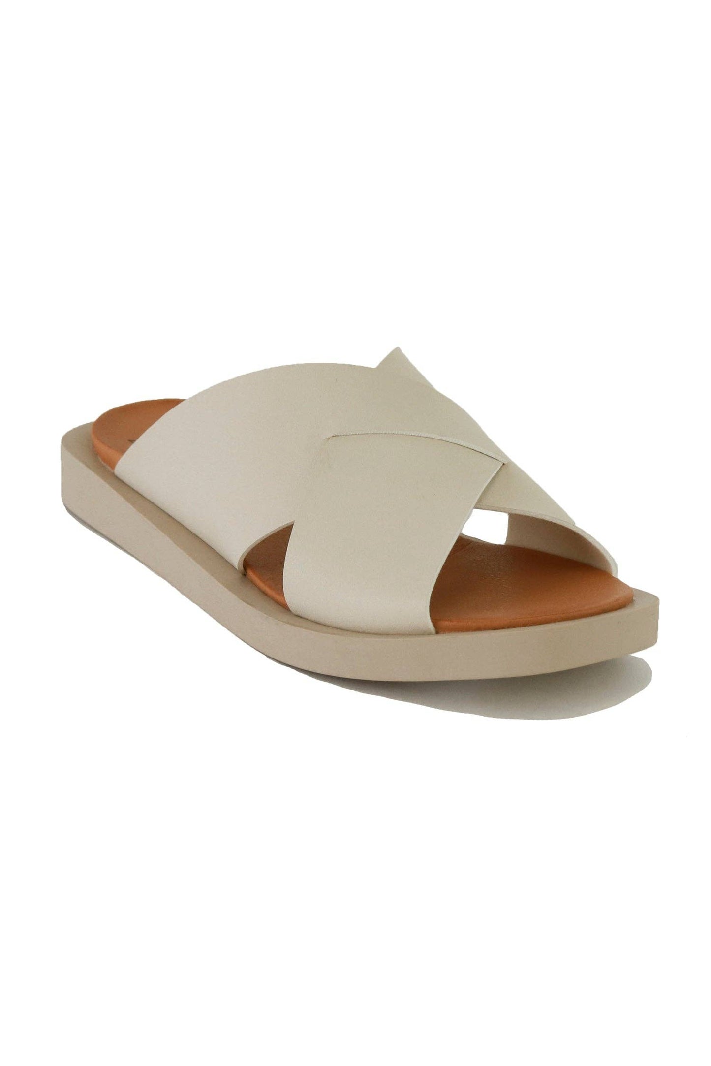 VICENTE-09 Crisscross Slide Sandals