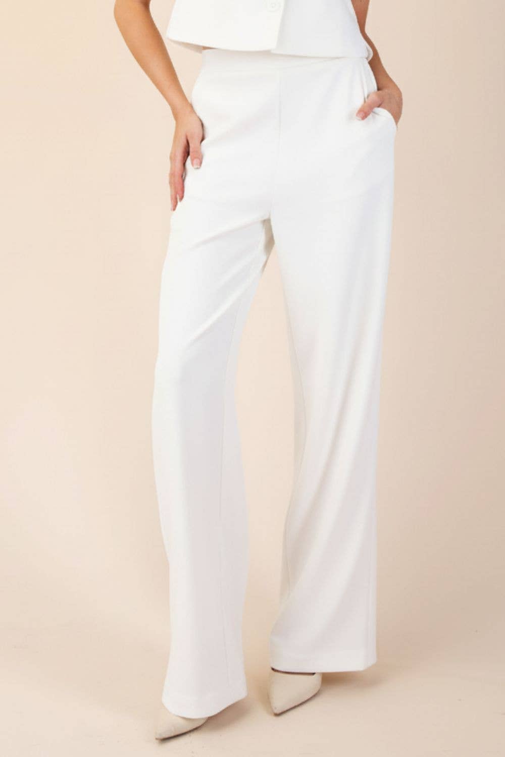High Rise Wide Leg Pants