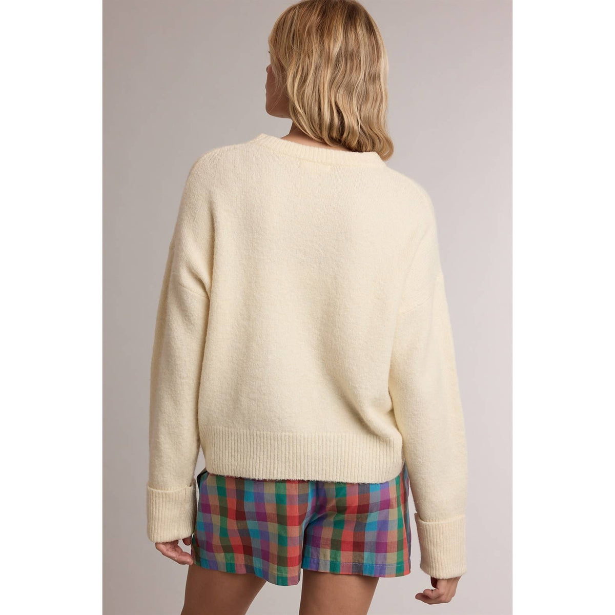 RELAXED CREWNECK SOFT KNIT SWEATER / WL26-13207