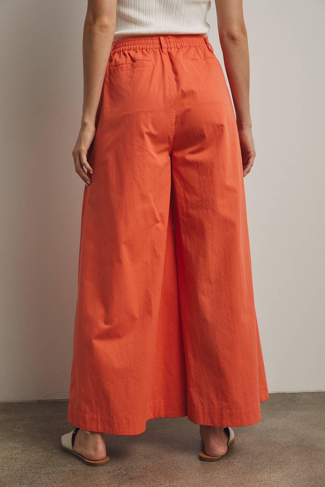 WIDE LEG DRAWSTRING PANTS / WL25-11679