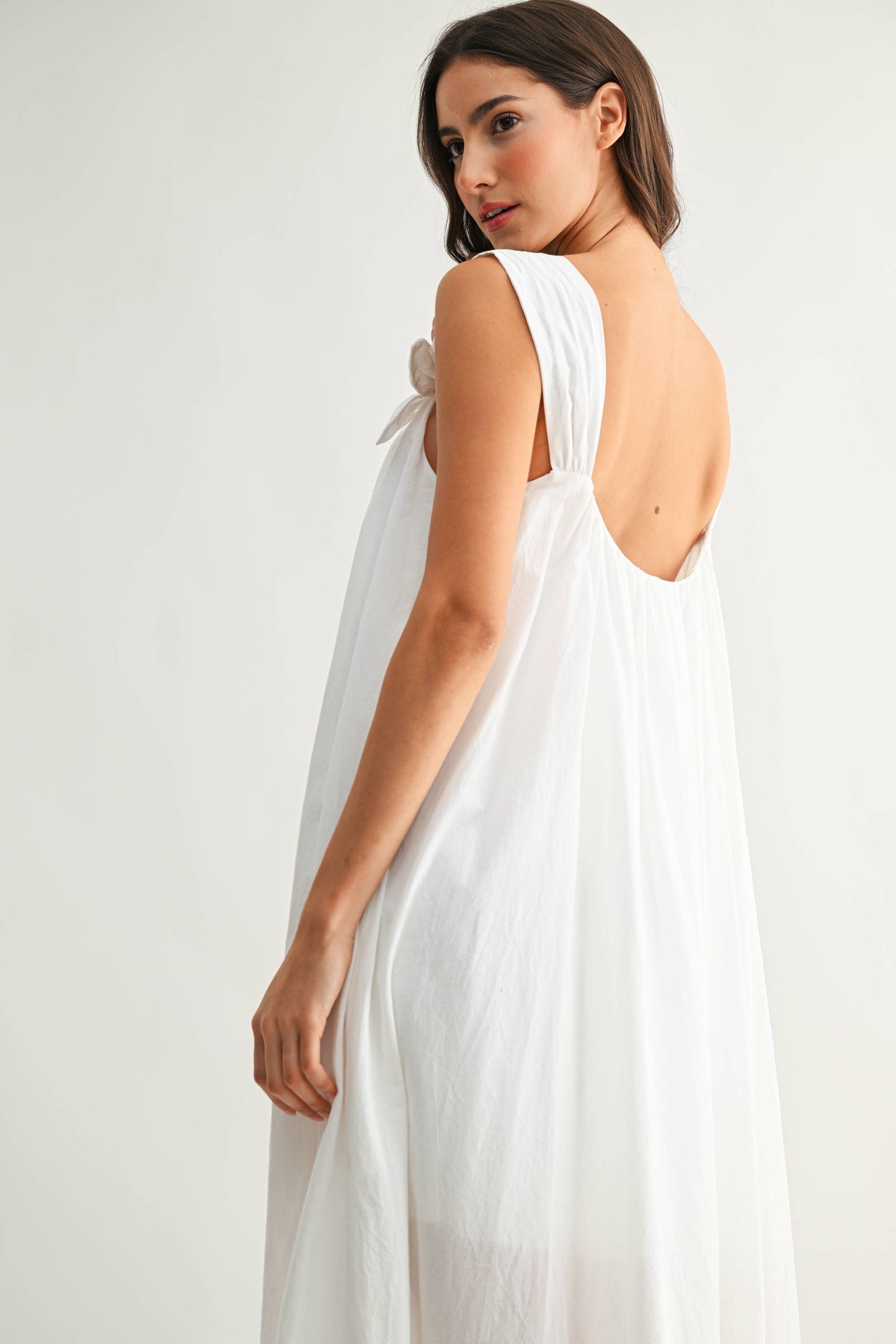CJD27089 Embroidered Maxi Dress with Floral Shoulder Accents