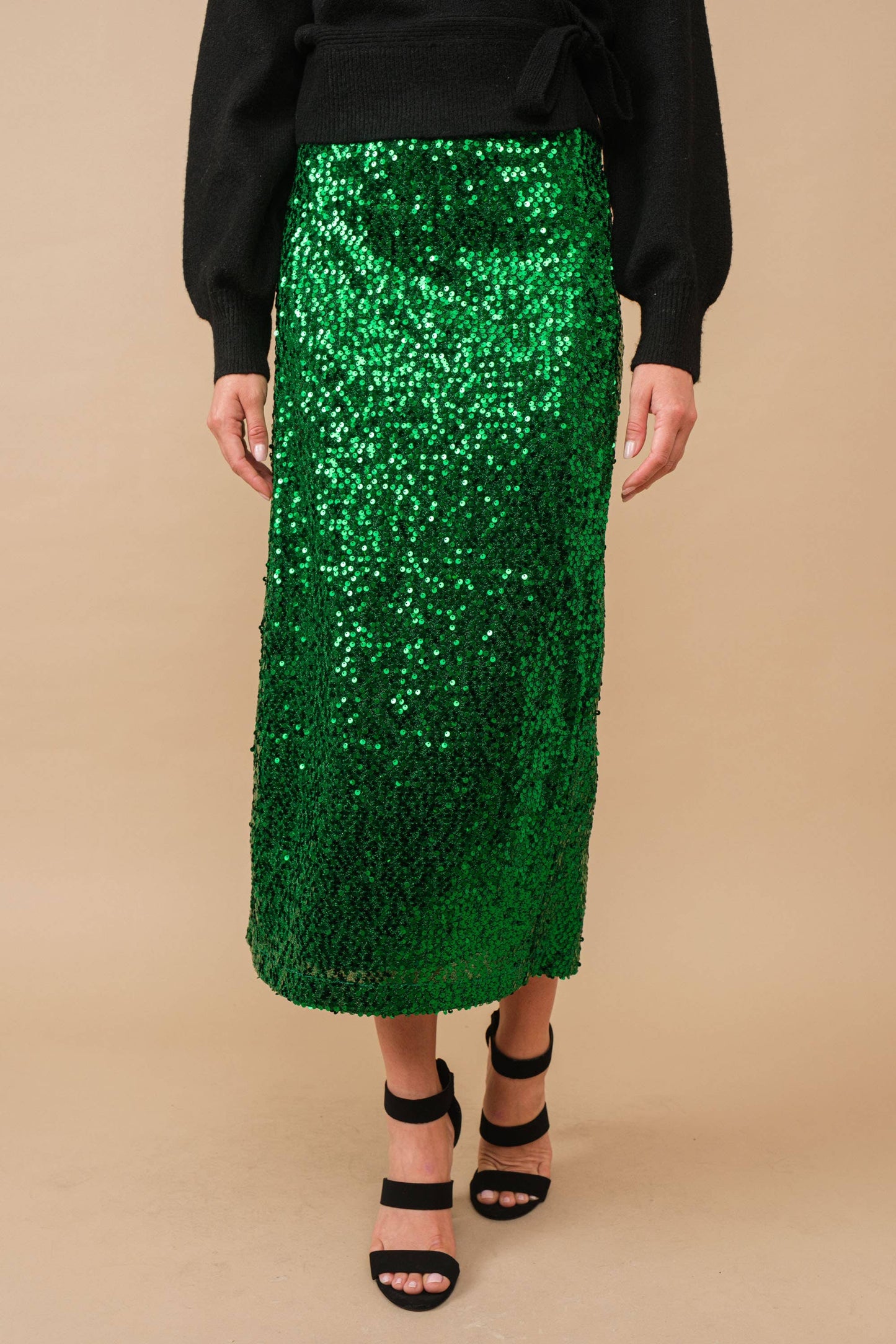 MAS2615 Sharon Sequin Midi Skirts