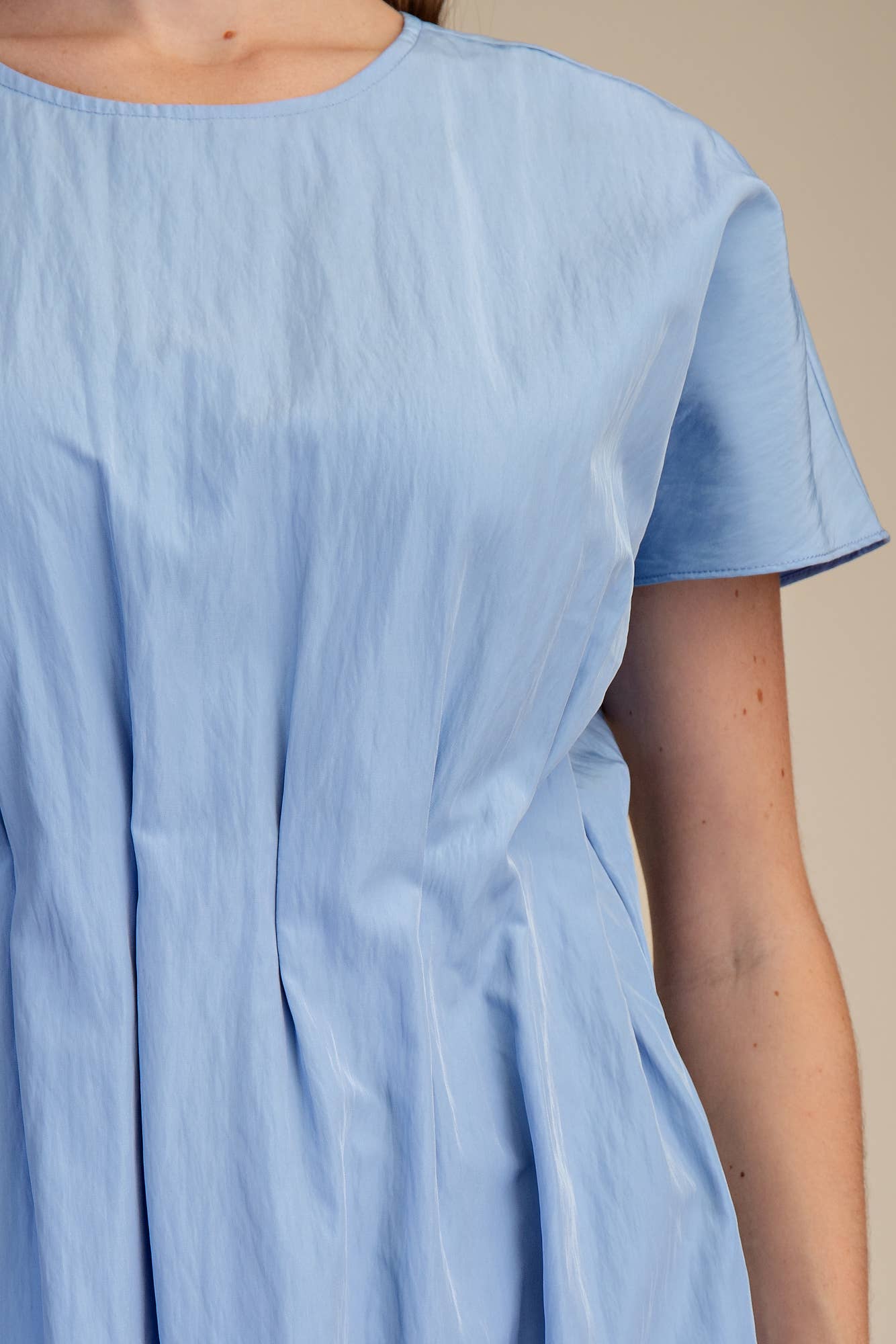 Round Neck Midi Dress