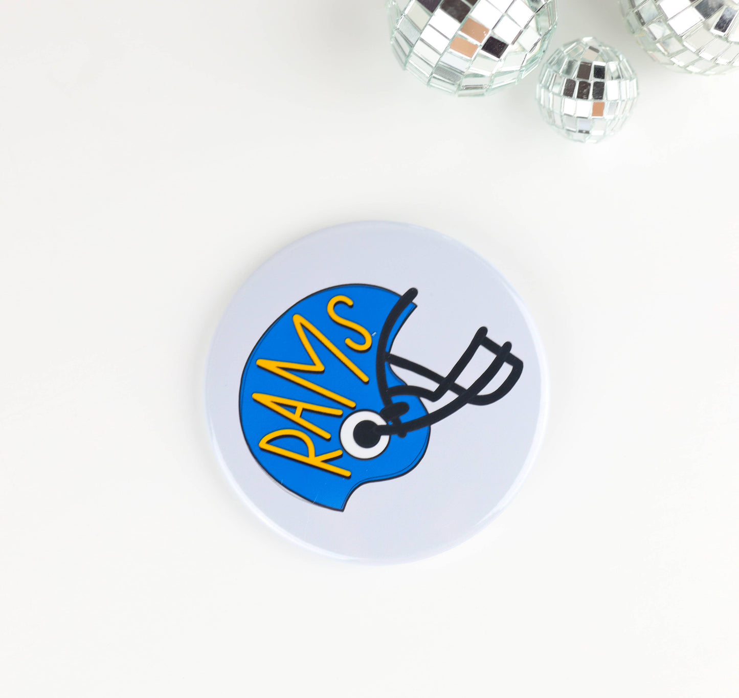 ANGELO STATE Game Day Buttons - "Rams Helmet" Design