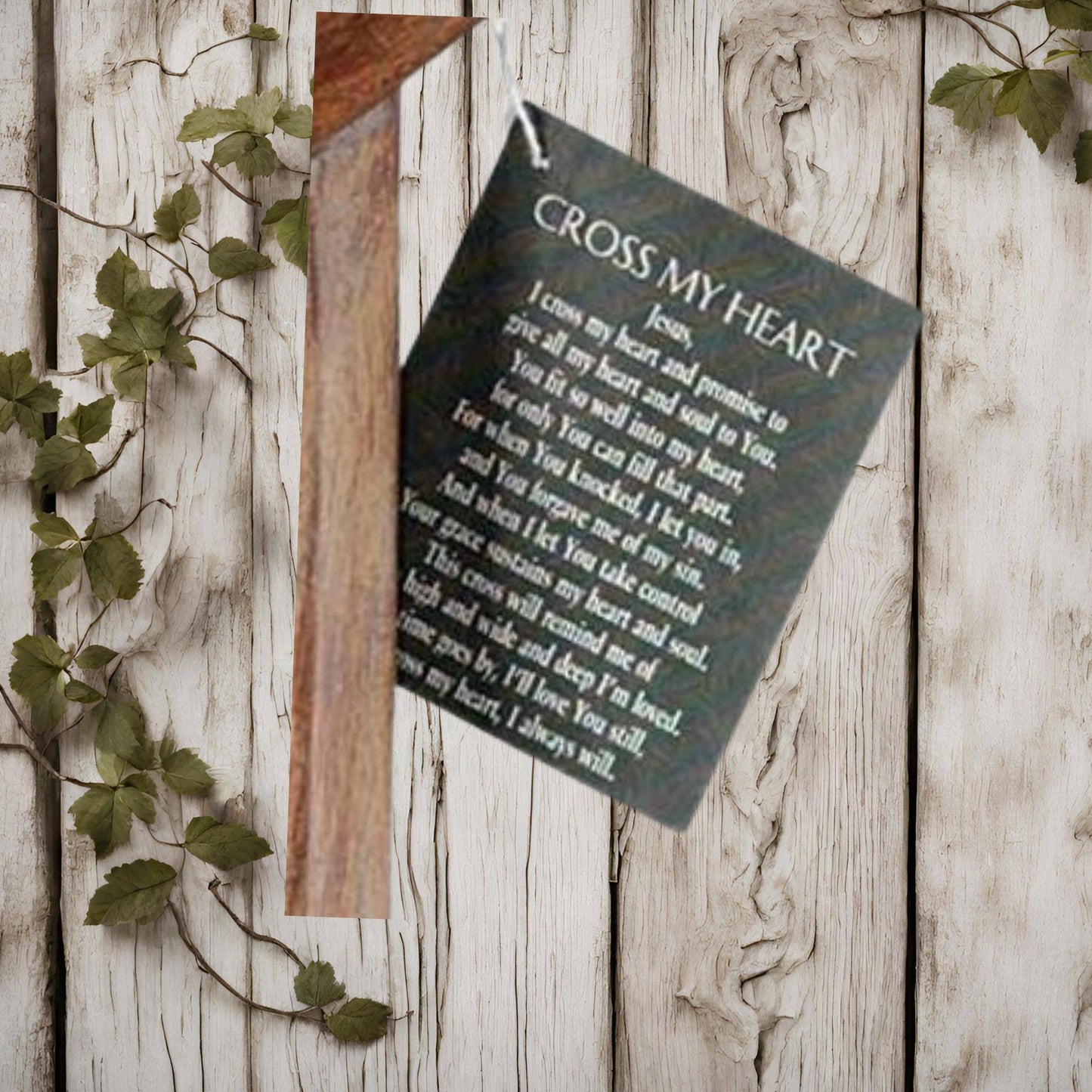 Jesus I Cross My Heart Wall Cross