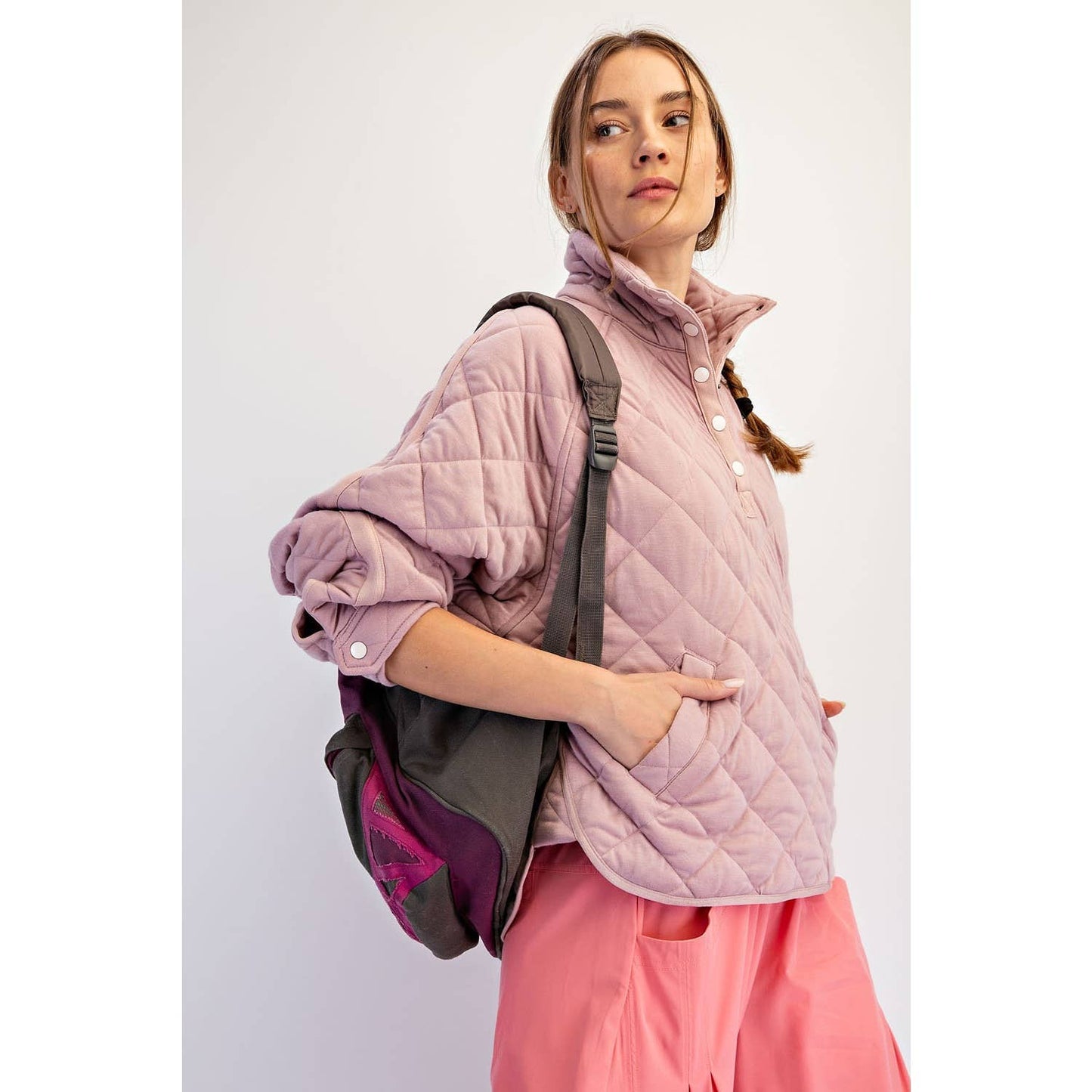 EVERYDAY QUILTED SNAP JACKET
