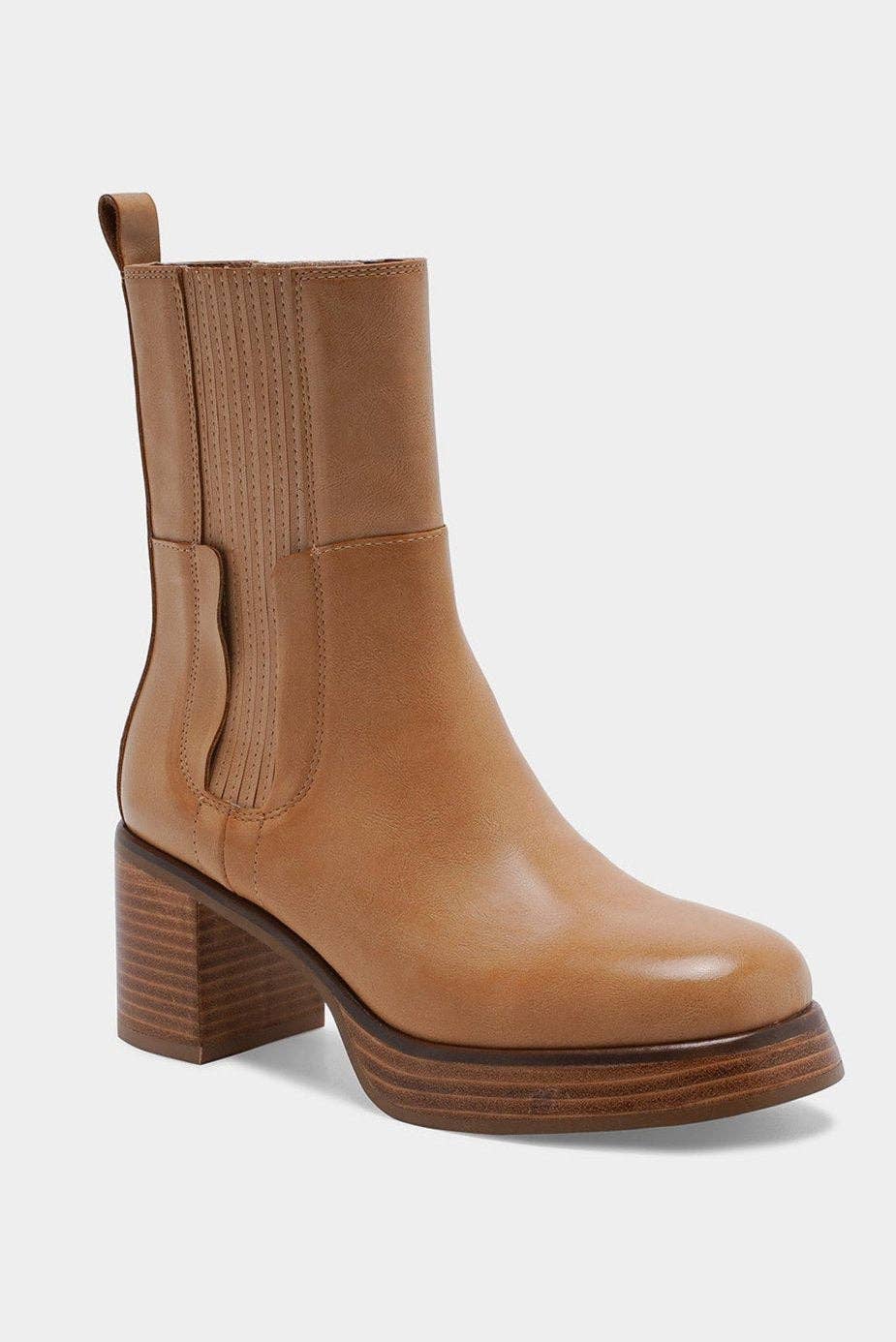 TRICIA-01 Block Heel Ankle Boots