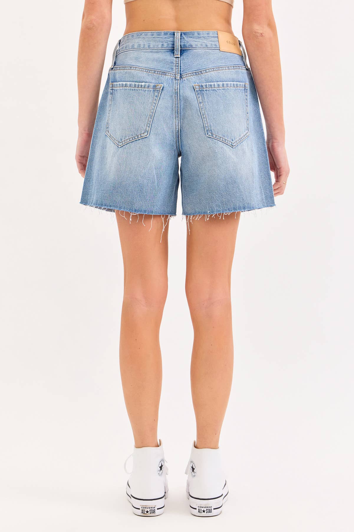 High Rise Mid-Thigh Shorts [AB69916LT]