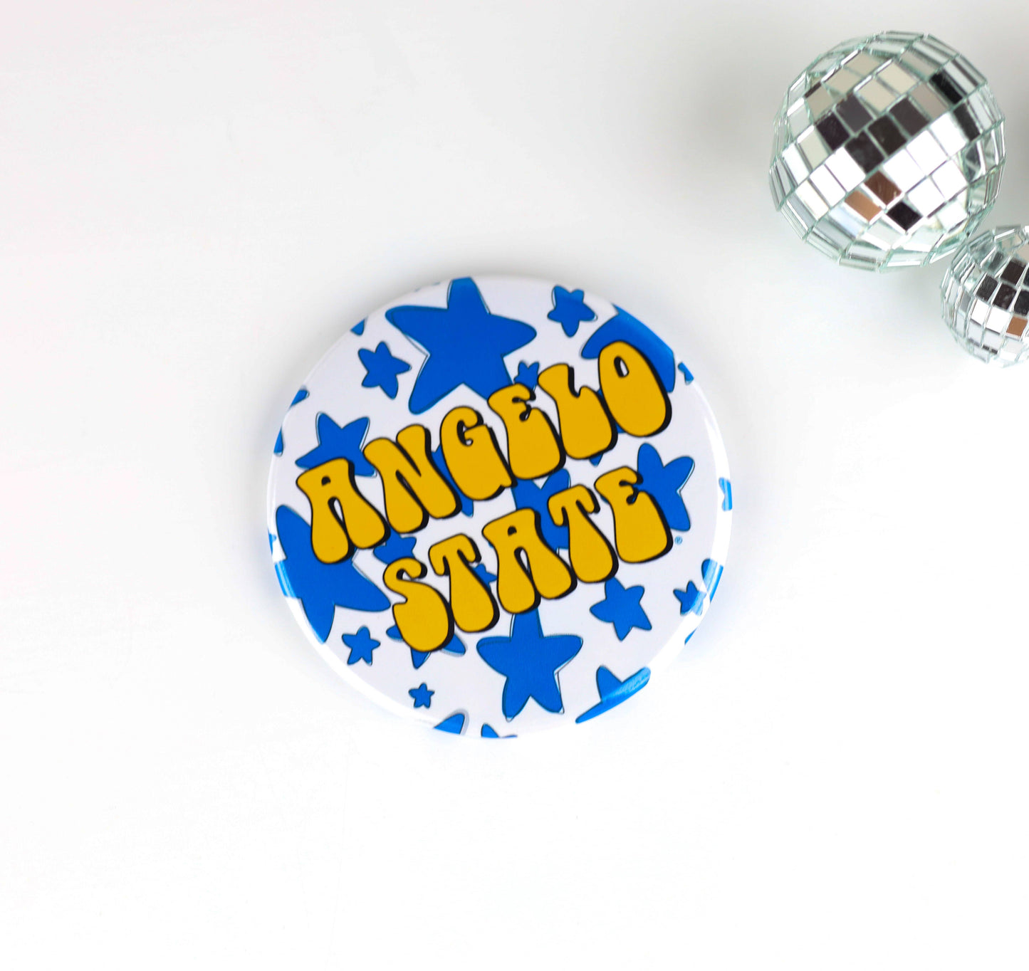 ANGELO STATE Game Day Buttons - "Angelo State Boots" Design