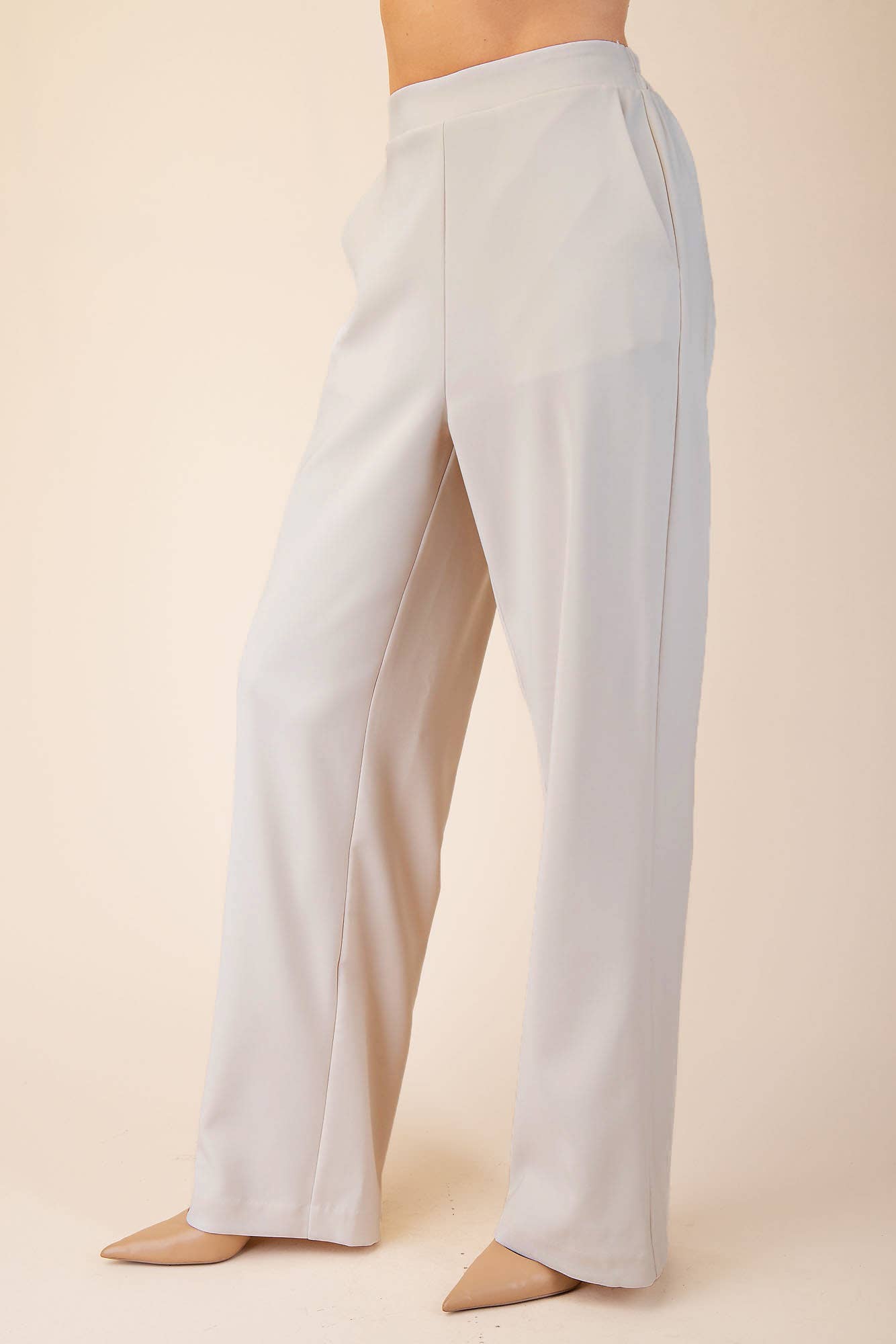 High Rise Wide Leg Pants
