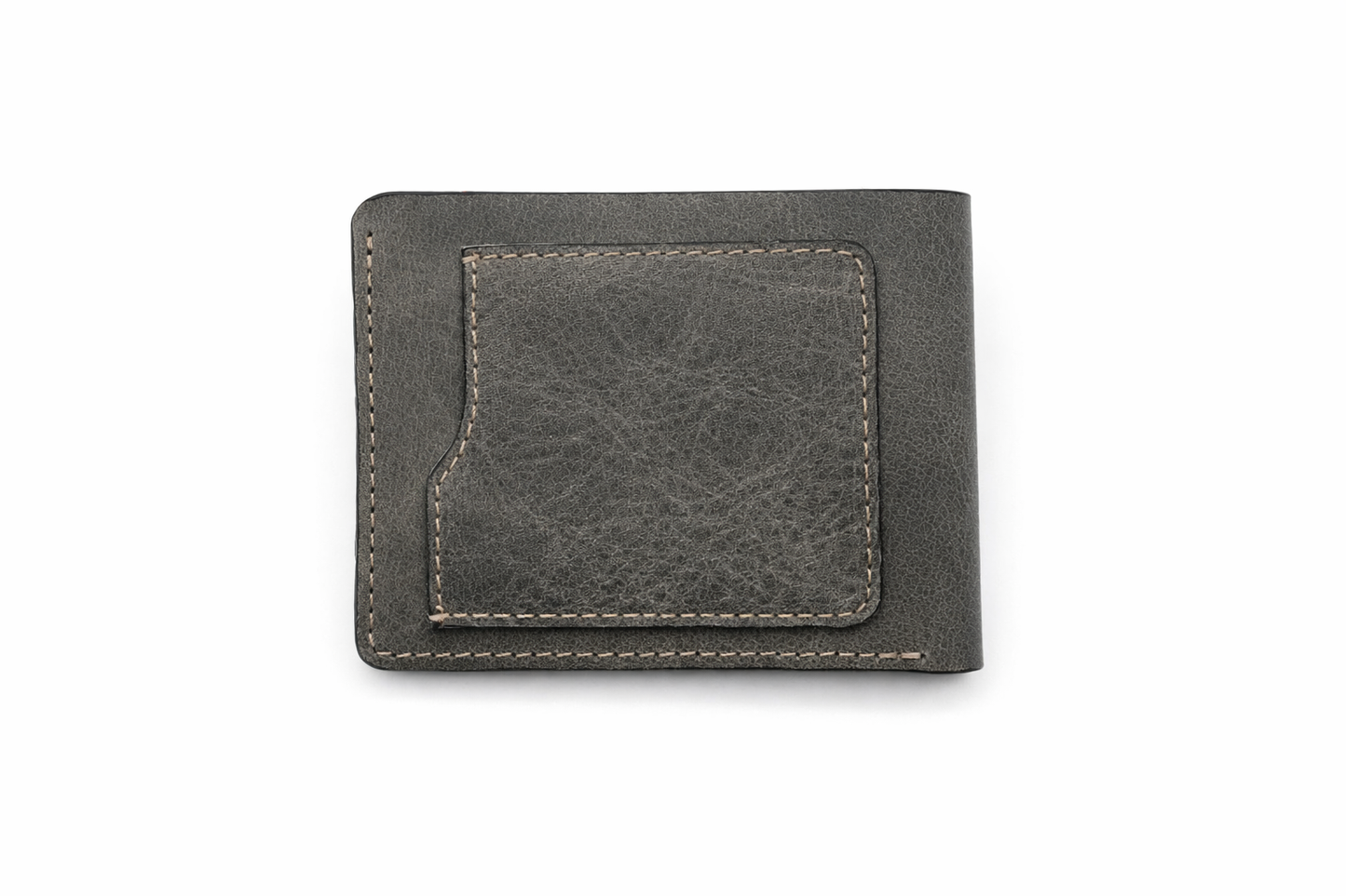 Men’s Full-Grain Crazy Leather Bifold Wallet Premium Leather