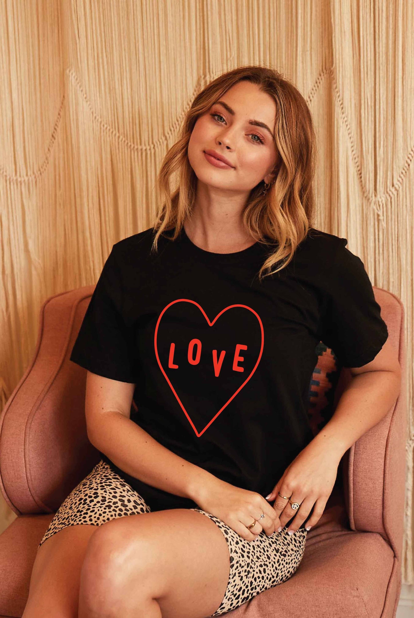 LOVE Graphic T-Shirt - Bohemian Style