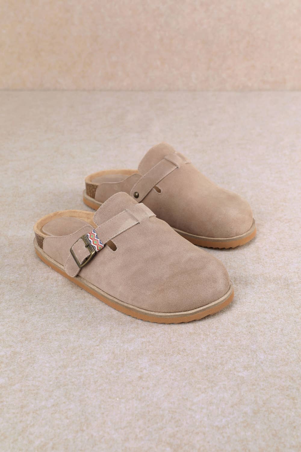 CAPRI BRAIDED LOOP DETAIL CLOSED-TOE CORK CLOG SANDADL