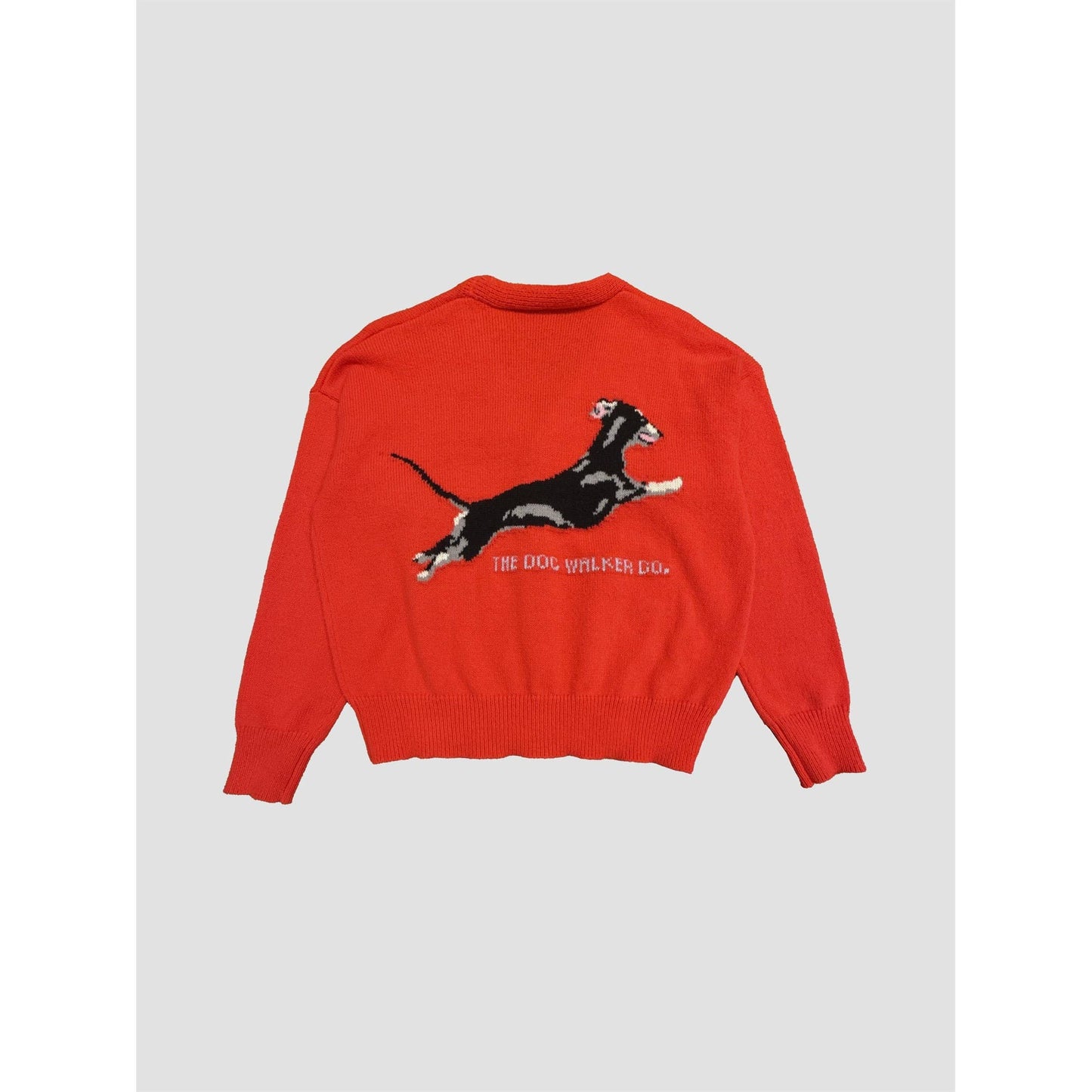 THE DOG WALKER CO JACQUARD DOG CARDIGAN - AAC777