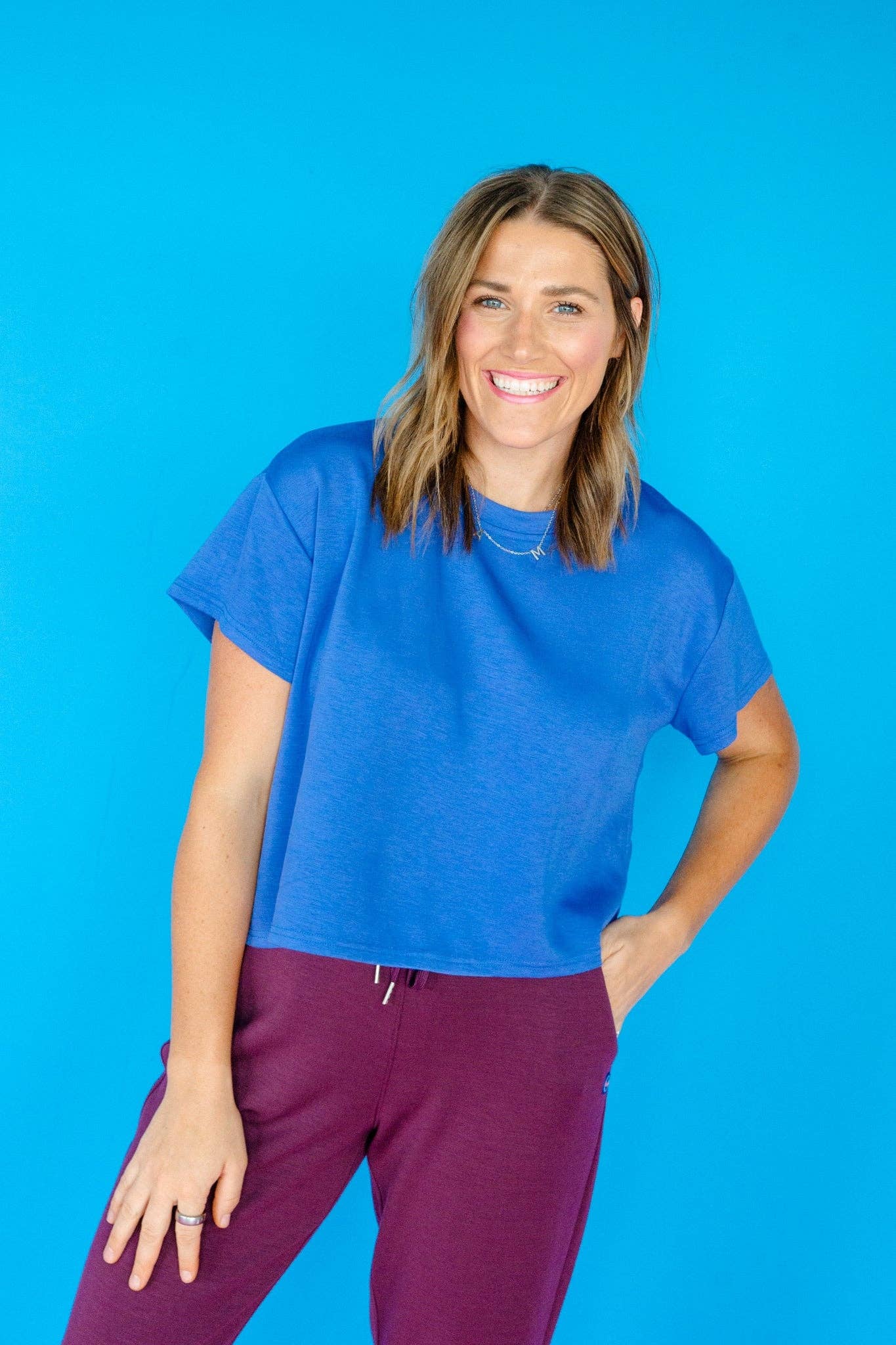 [Ellevate Basics] Essential Active Boxy Tee