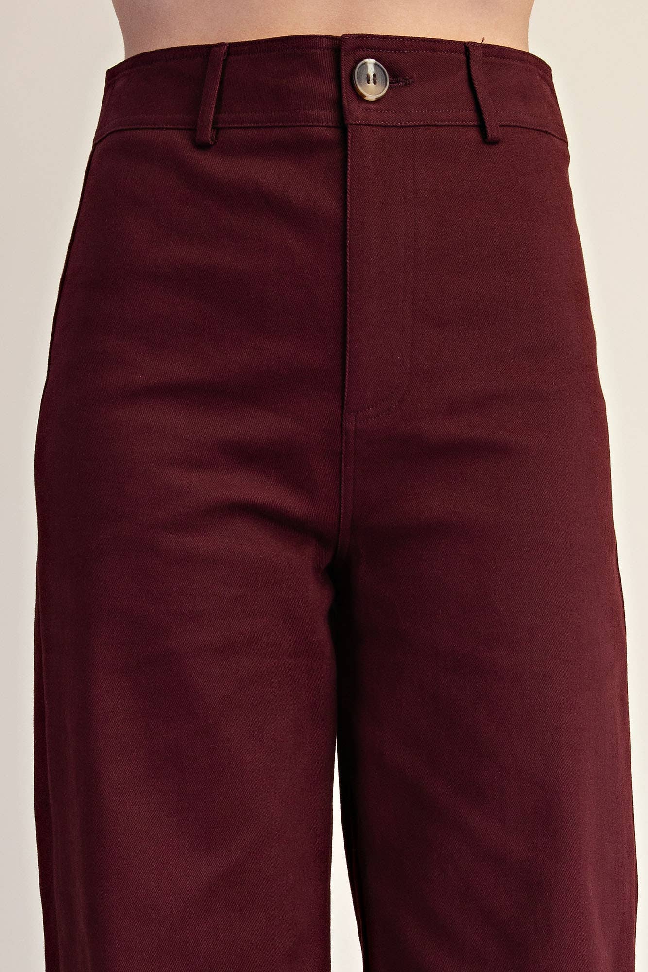 High-Waist Straight Stretchy Pants