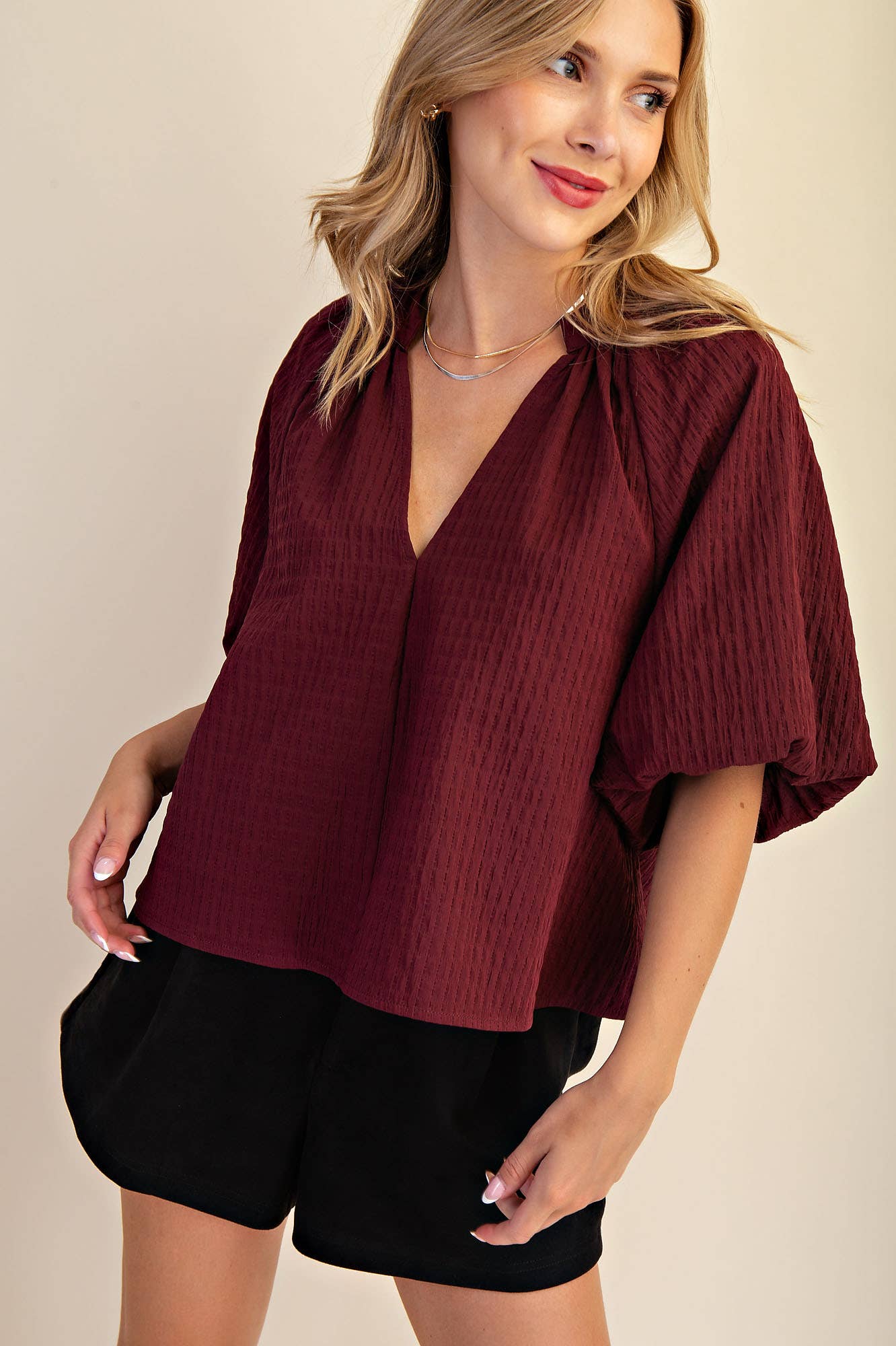 Puff-Sleeve Top