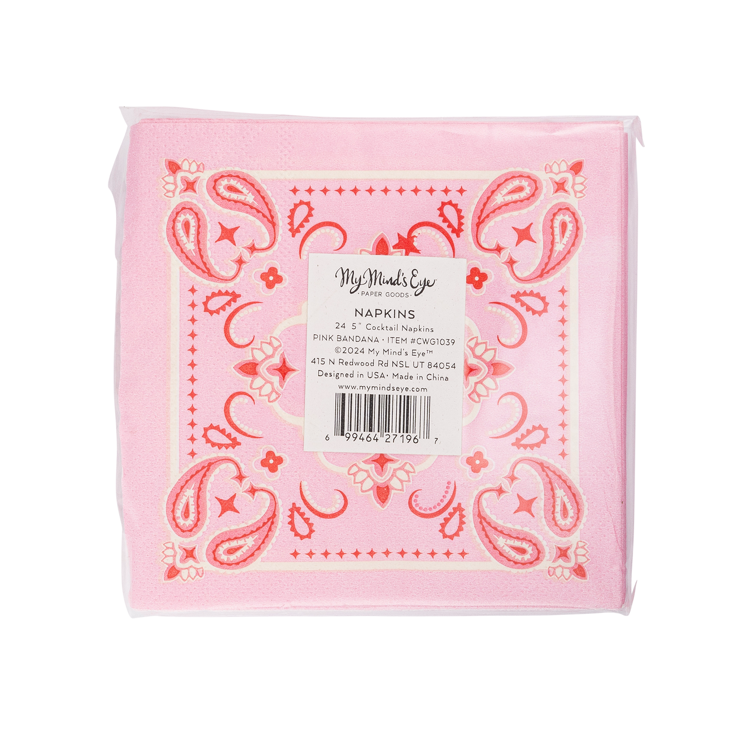 CWG1039 - Bandana Paper Cocktail Napkin
