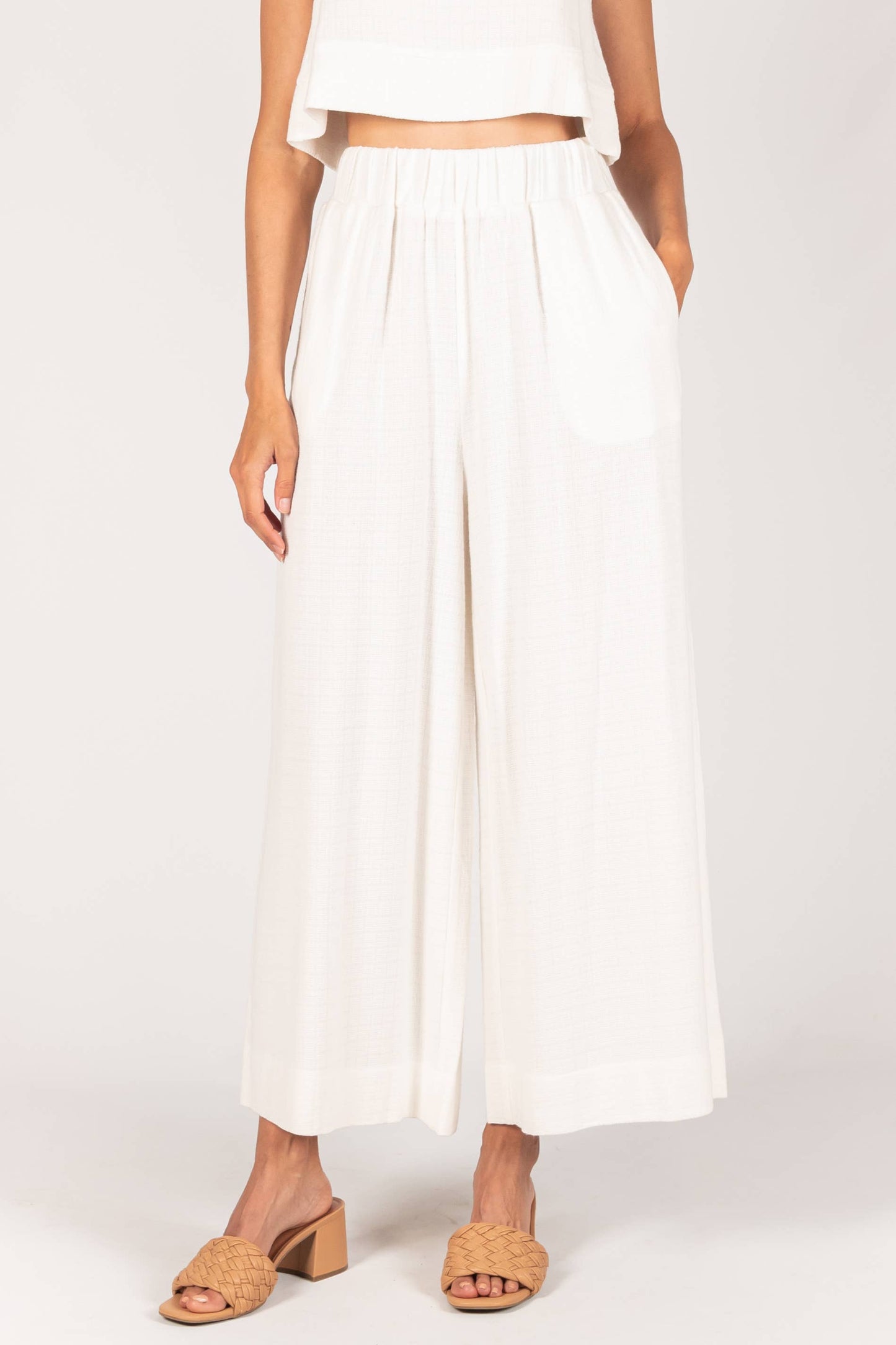 P. CILL Linen Wide Leg Pants