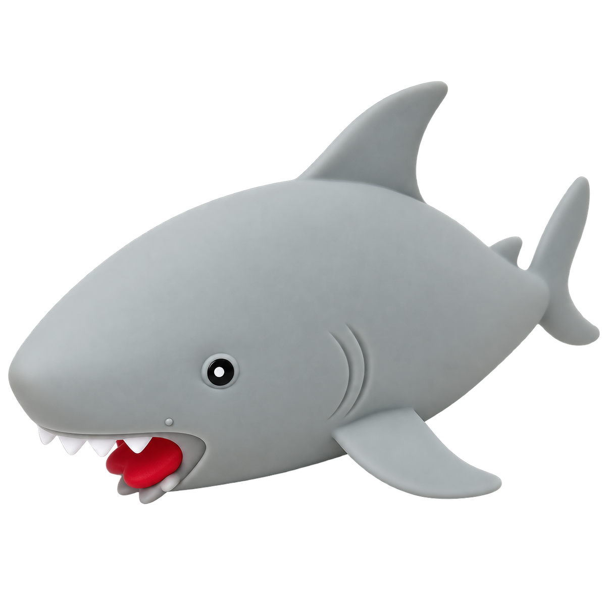 FOOT LONG GREAT WHITE SHARK MEGA SQUISHY 12"