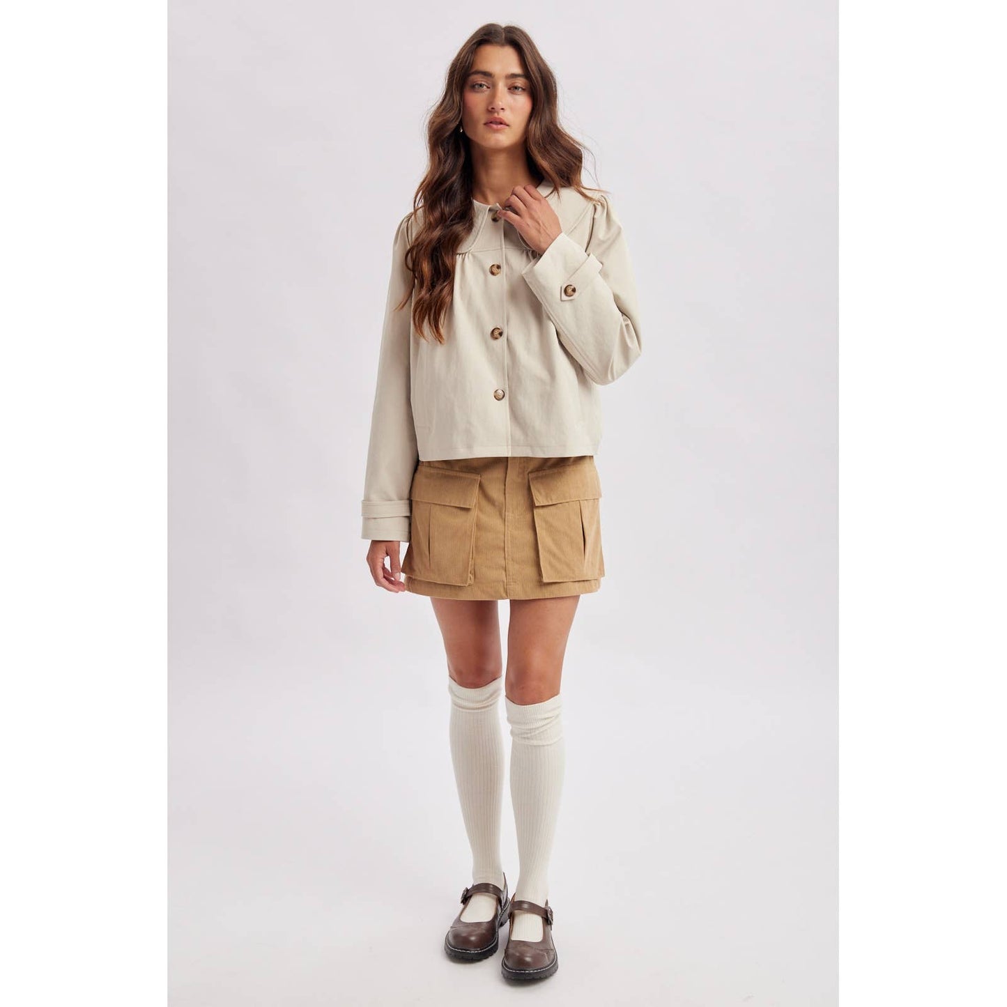 PETER PAN COLLARED JACKET / WL26-13038