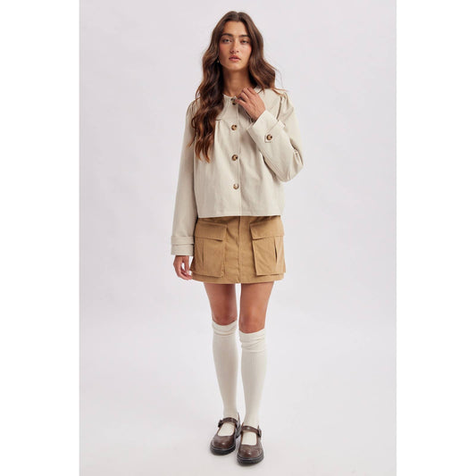 PETER PAN COLLARED JACKET / WL26-13038