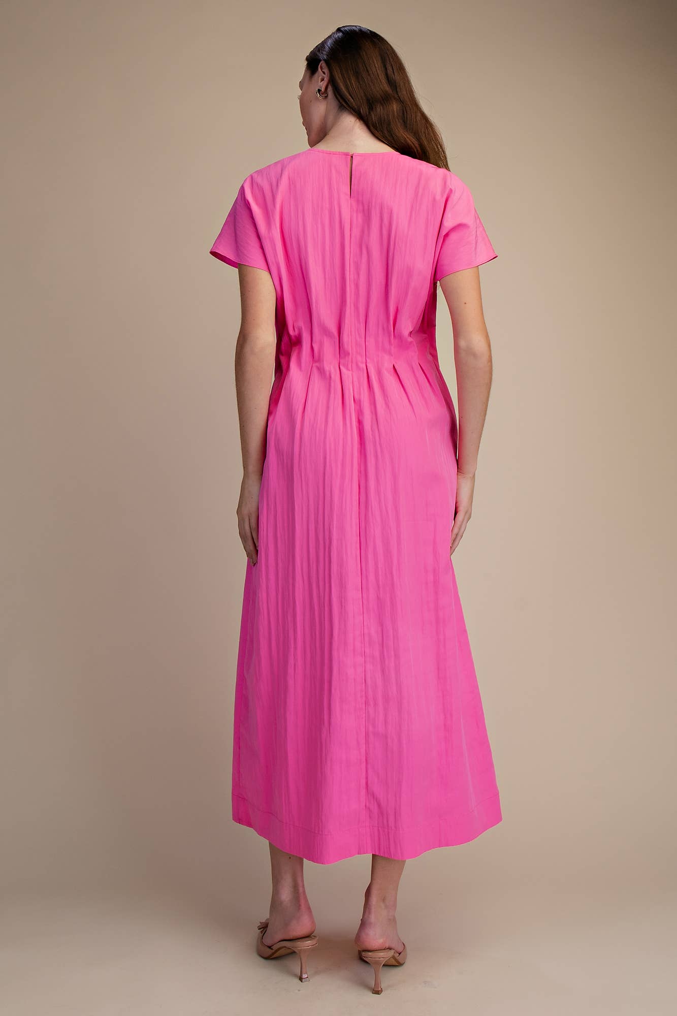 Round Neck Midi Dress