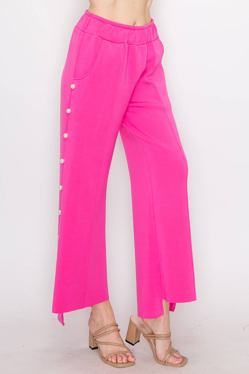 Farrah French Scuba Pearl Long Pant