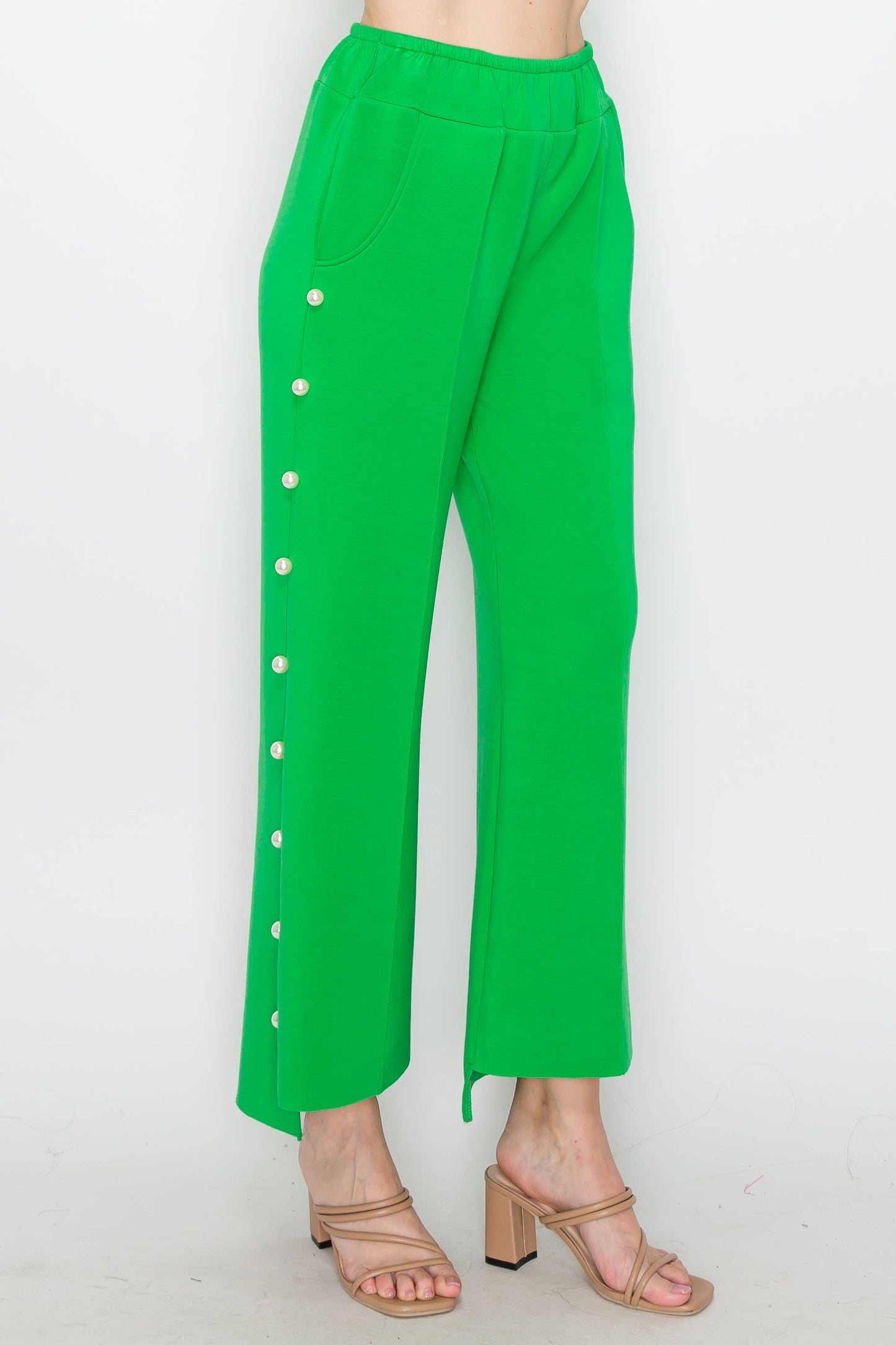 Farrah French Scuba Pearl Long Pant