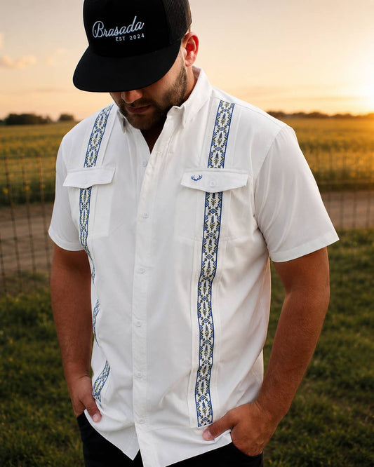 Bluebonnet Guayabera