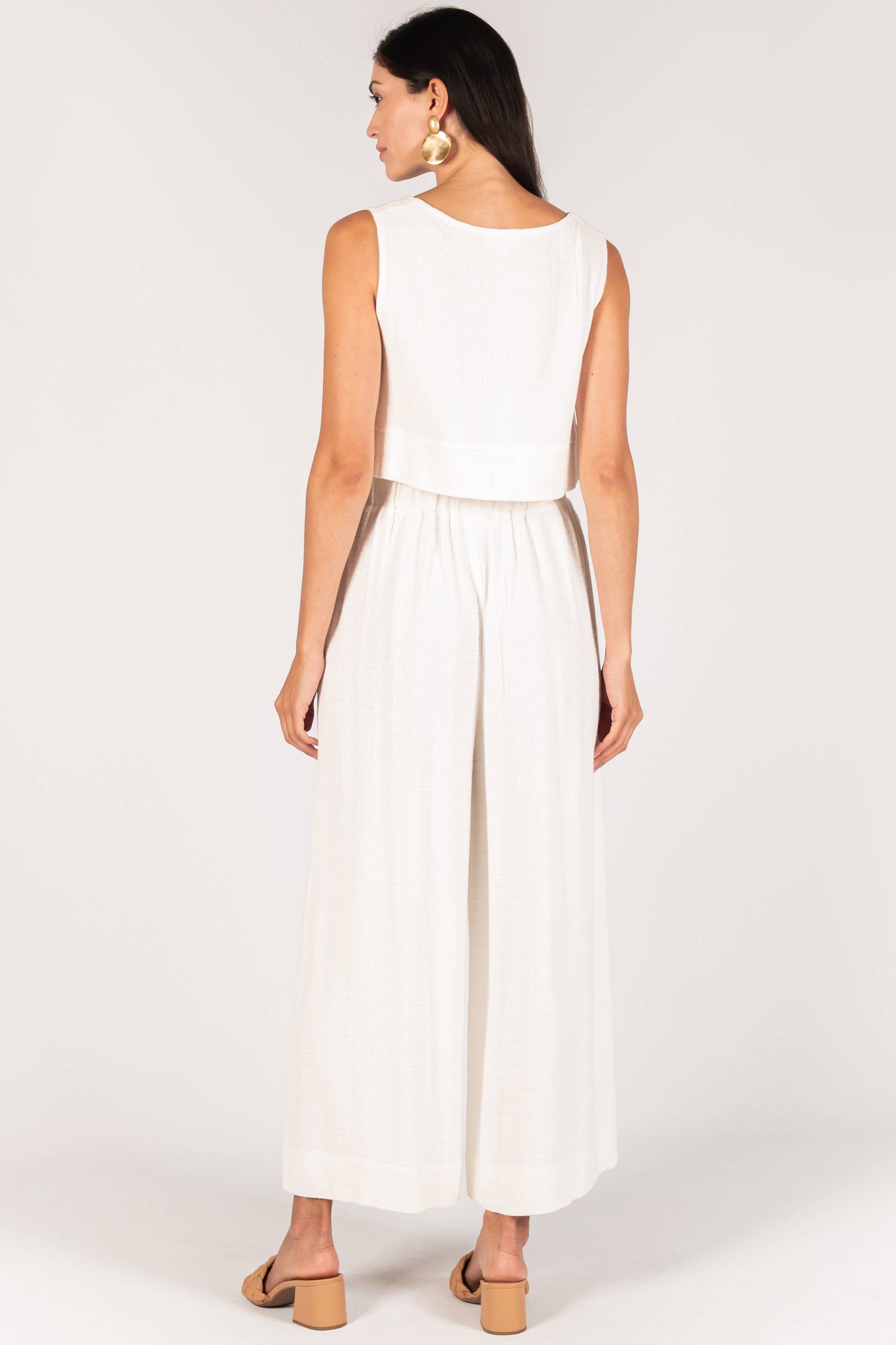P. CILL Linen Wide Leg Pants