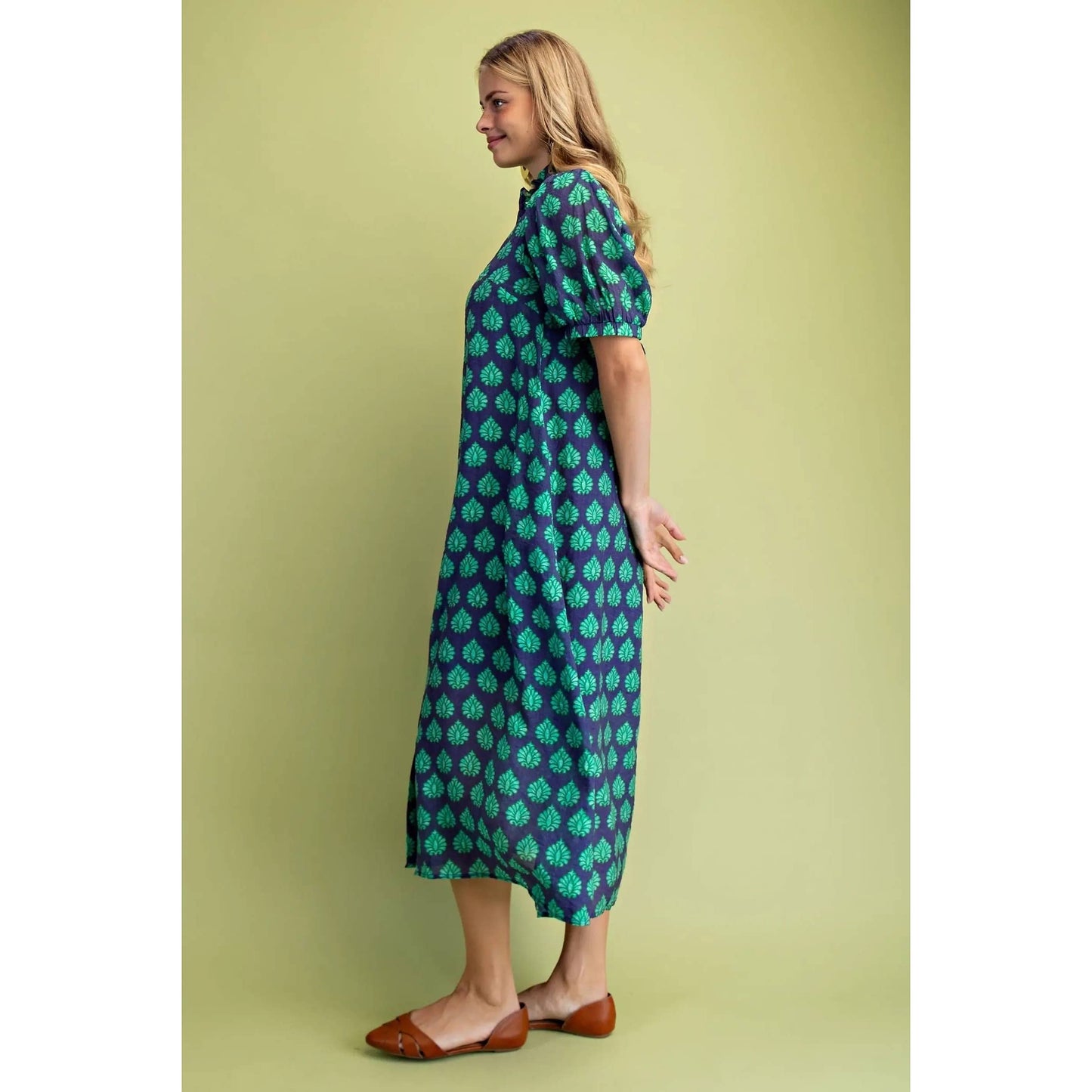Printed Midi Dress