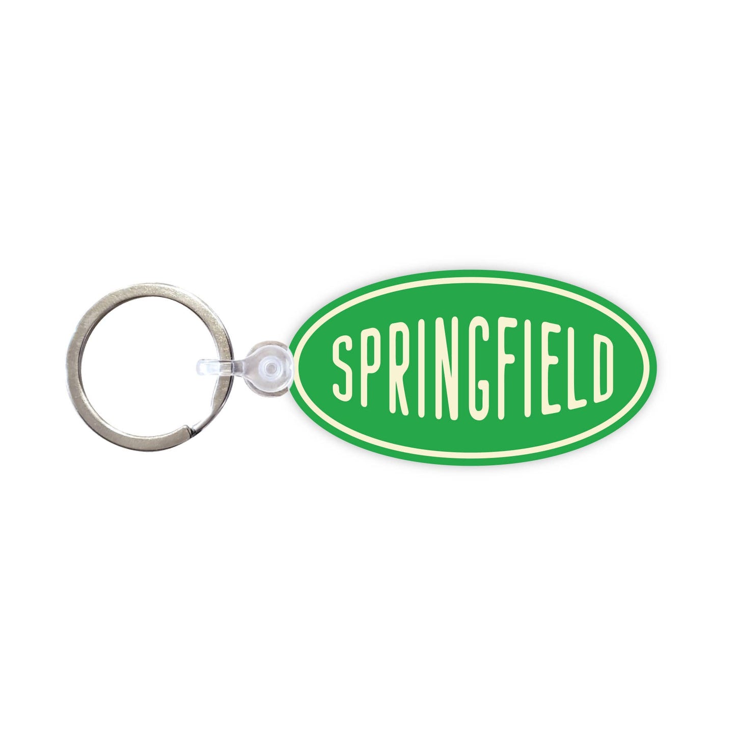 Vintage Oval Customizable Keychain