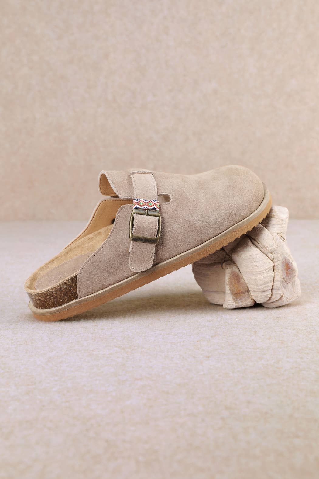 CAPRI BRAIDED LOOP DETAIL CLOSED-TOE CORK CLOG SANDADL