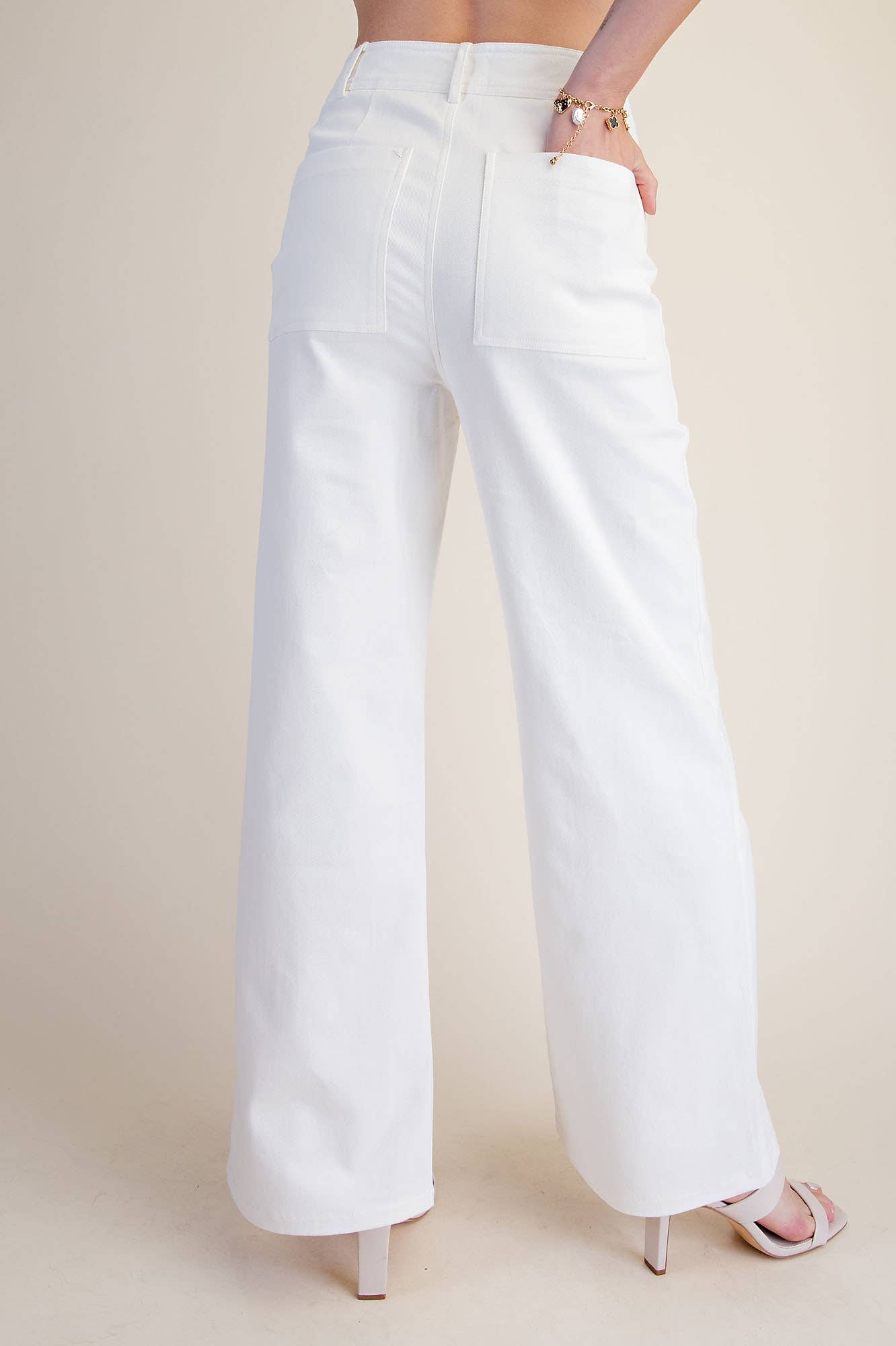 High-Waist Straight Stretchy Pants