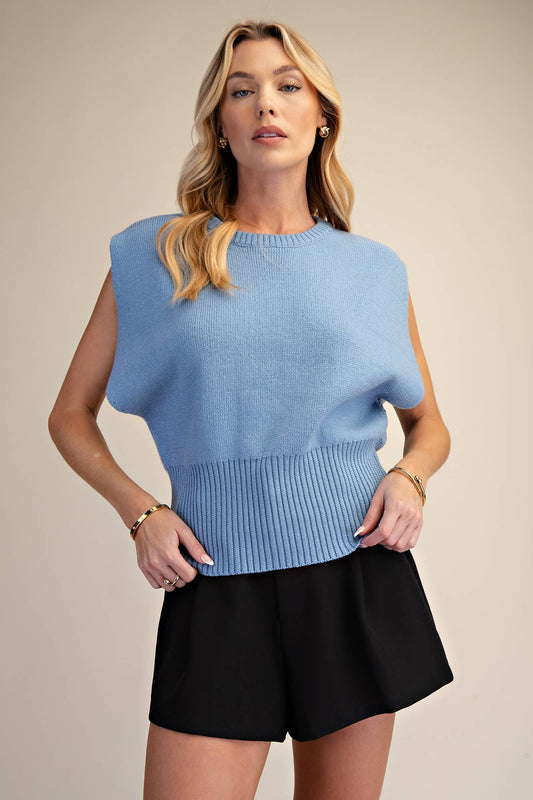 Sweater Vest With Wide Armhole