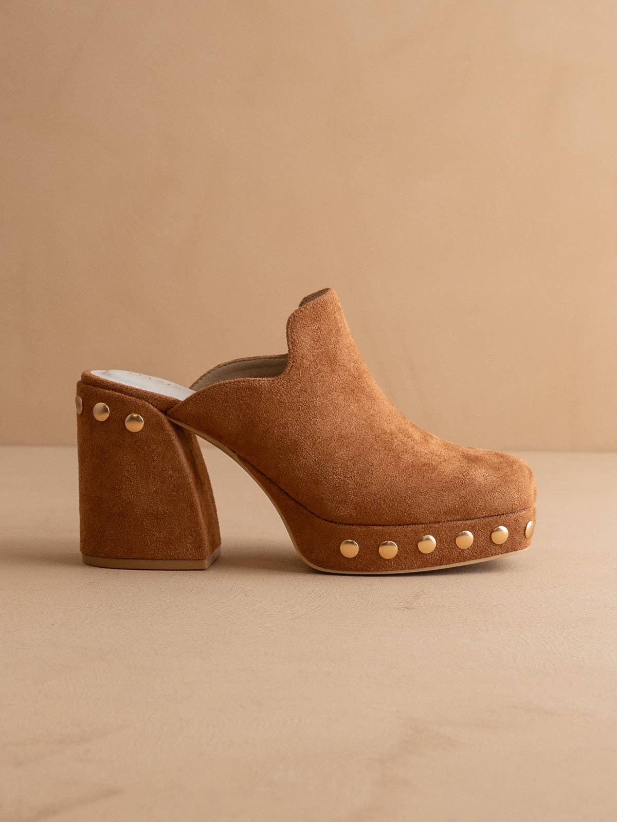 The Sierra | Caramel Platform Clog Mule